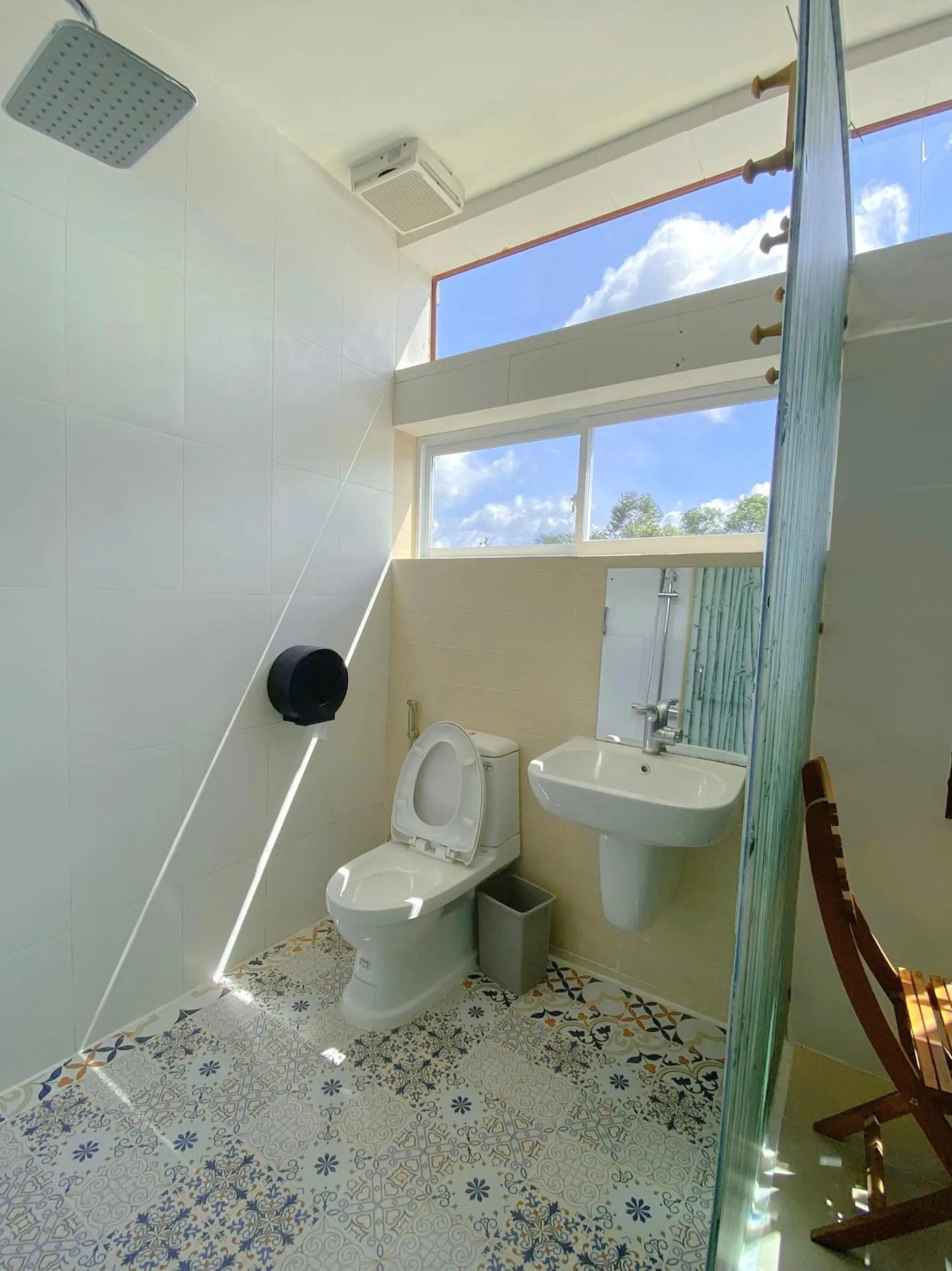 Bathroom in Cat Tien Jungle Lodge