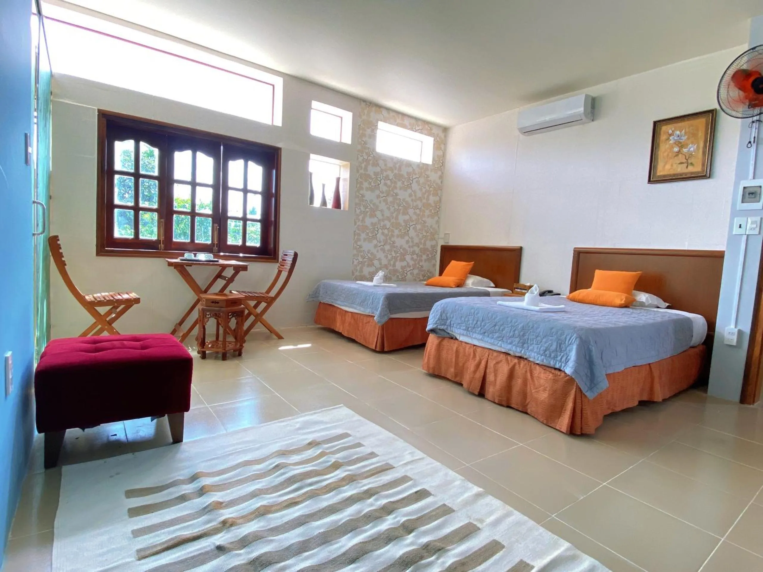 Bed in Cat Tien Jungle Lodge