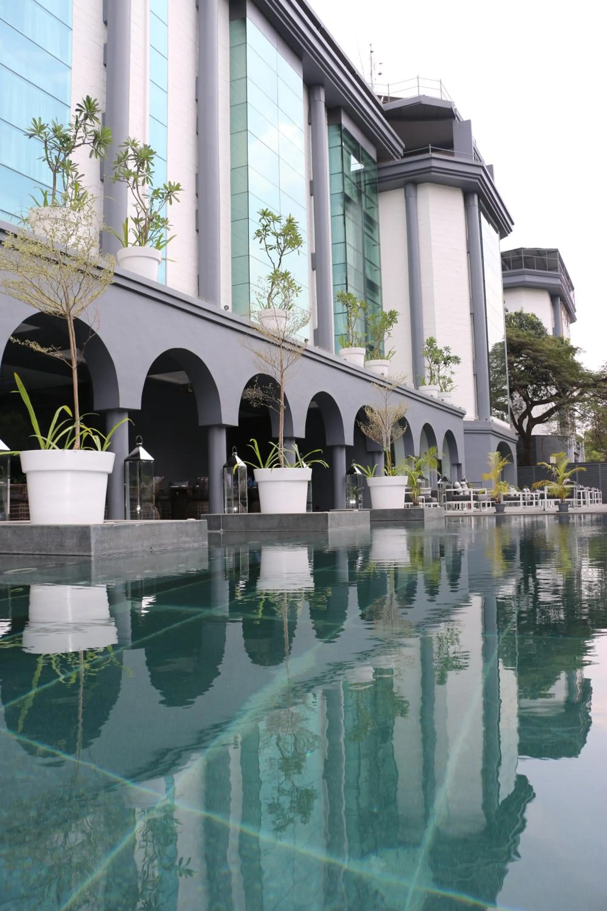 Swimming pool in Radisson Blu Atria Bengaluru