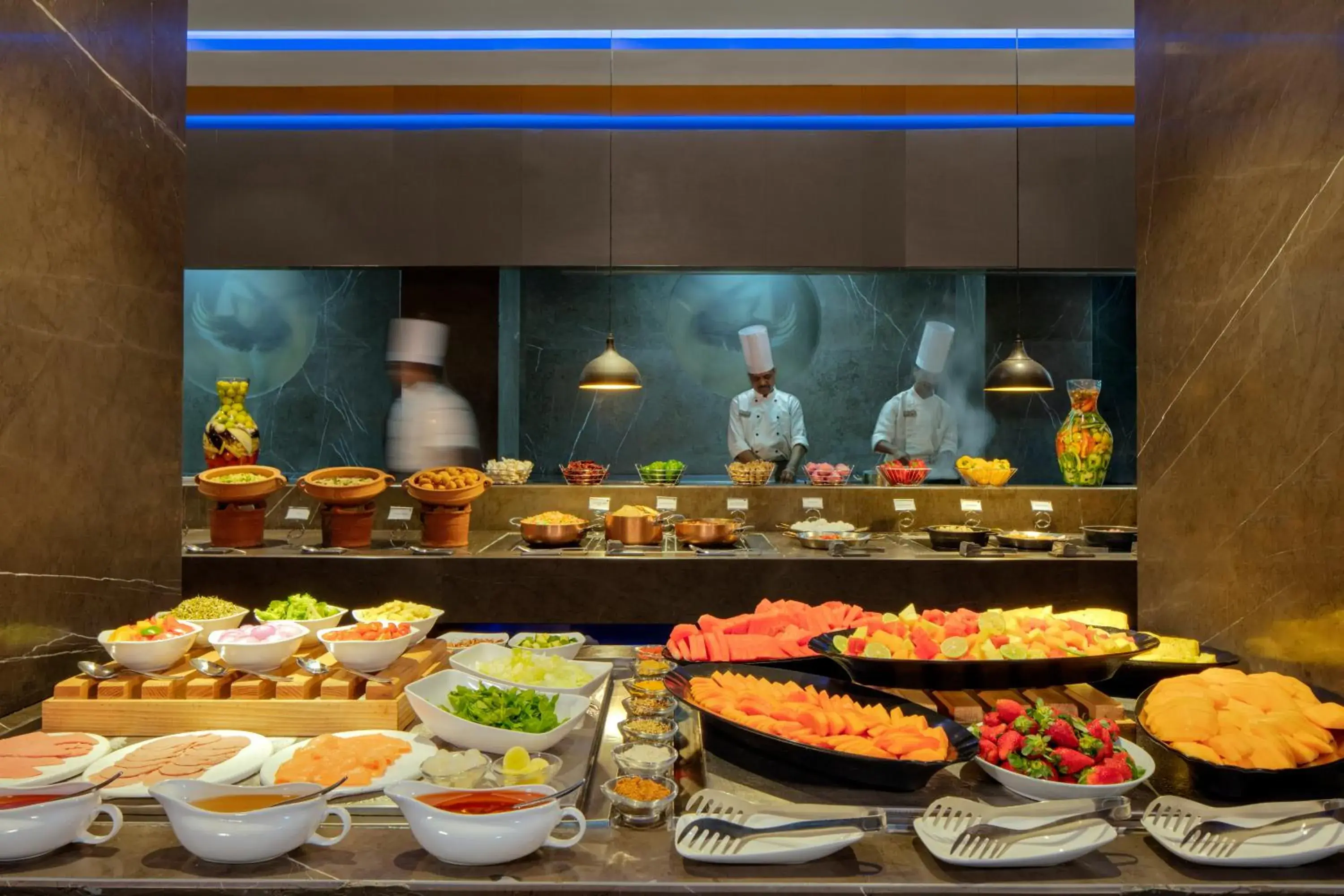 Buffet breakfast in Radisson Blu Atria Bengaluru Buffet breakfast in Radisson Blu Atria Bengaluru