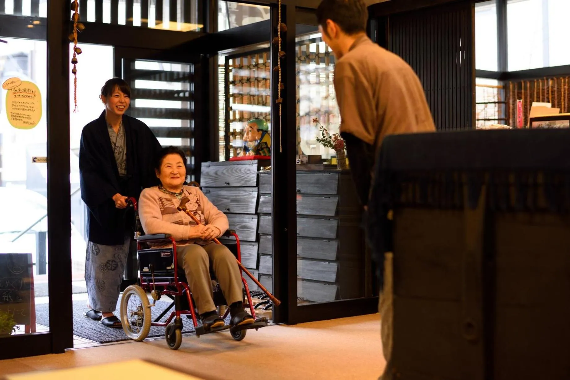 People in Tofuya Ryokan, Onogawa Onsen, Sauna, Barrier-free