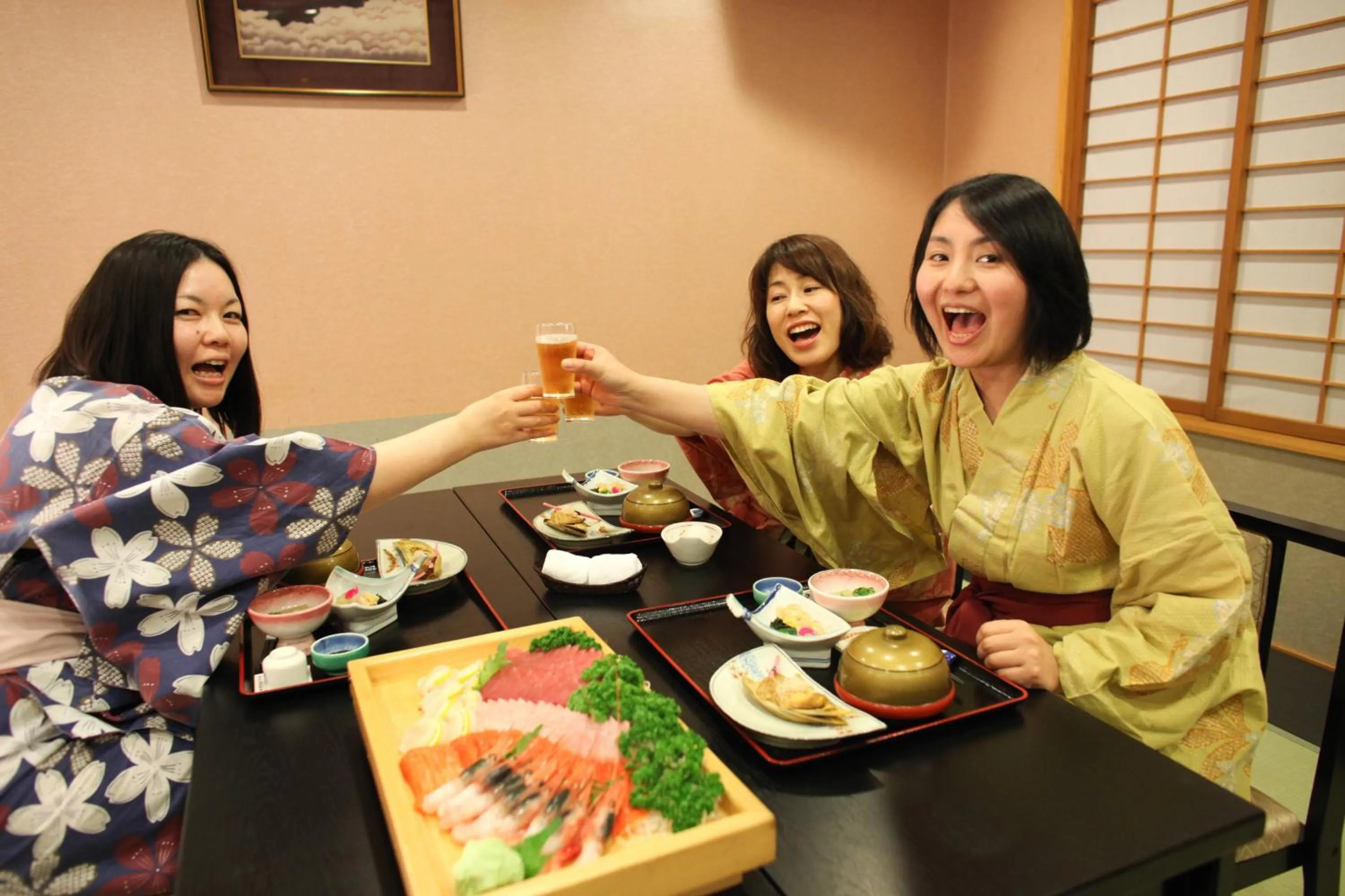 People in Tofuya Ryokan, Onogawa Onsen, Sauna, Barrier-free
