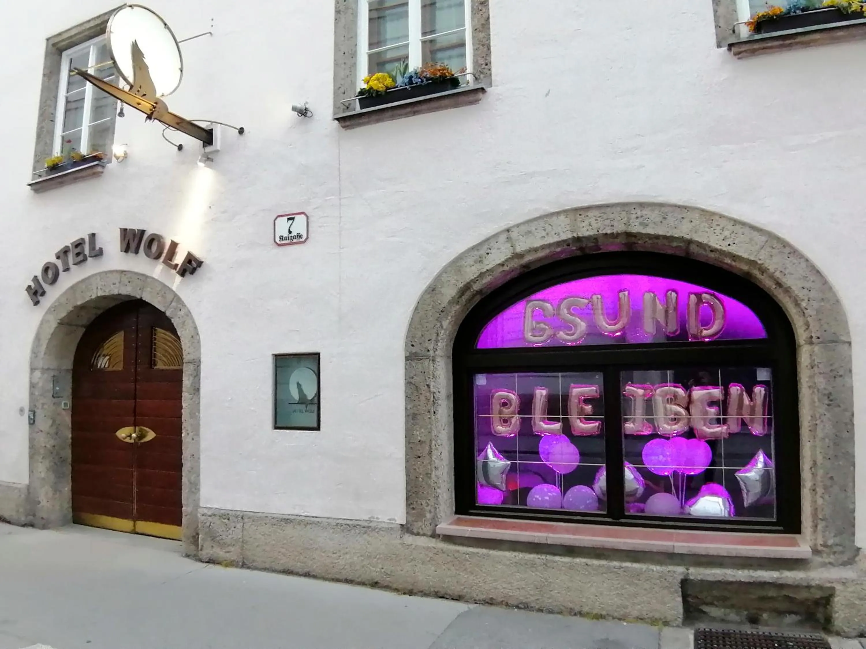 Facade/entrance in Hotel Wolf