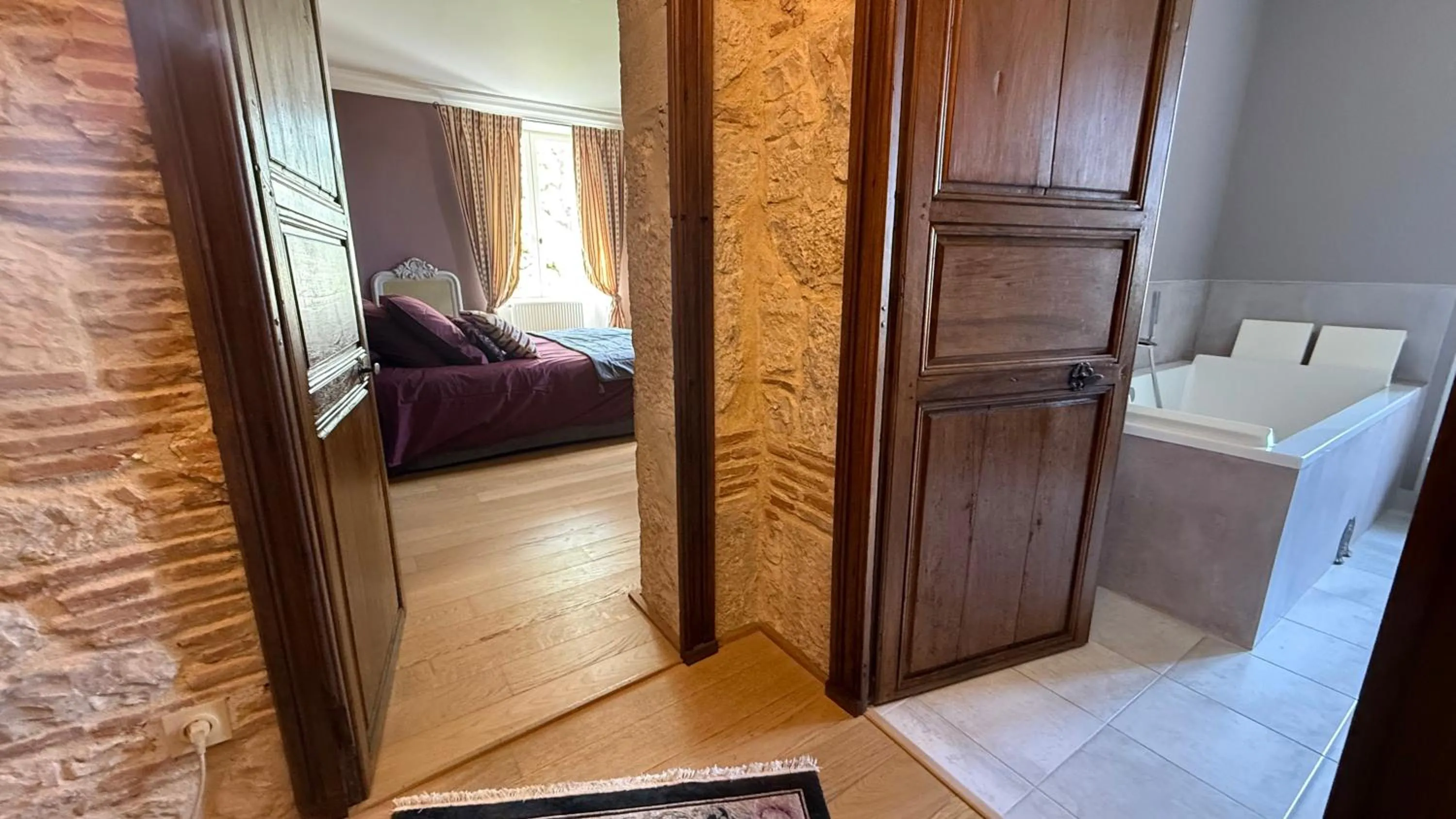 Bedroom, Bed in Les Hauts de Sauliès - Chambre et Table d'Hôtes de charme