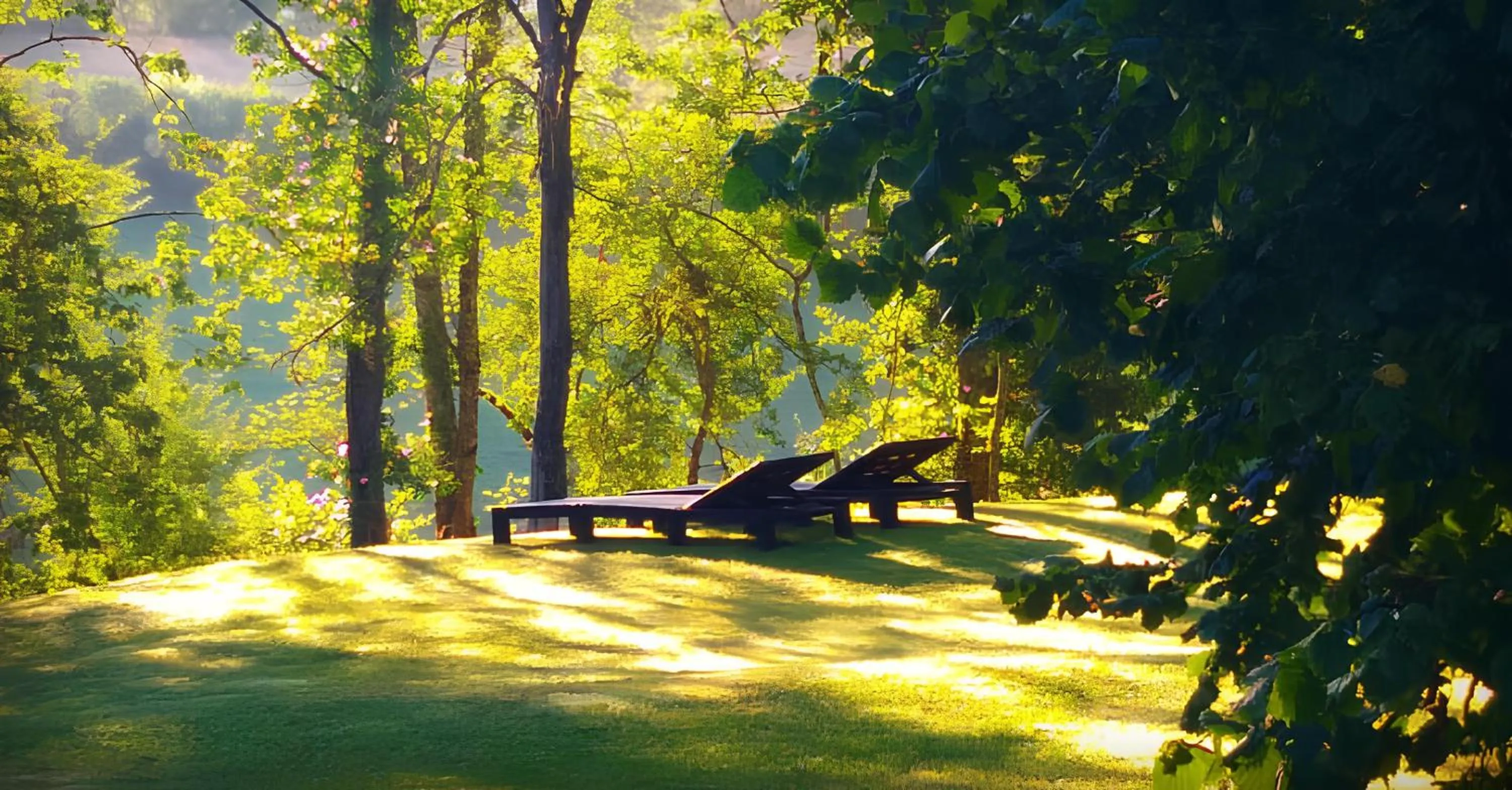Garden view in Les Hauts de Sauliès - Chambre et Table d'Hôtes de charme