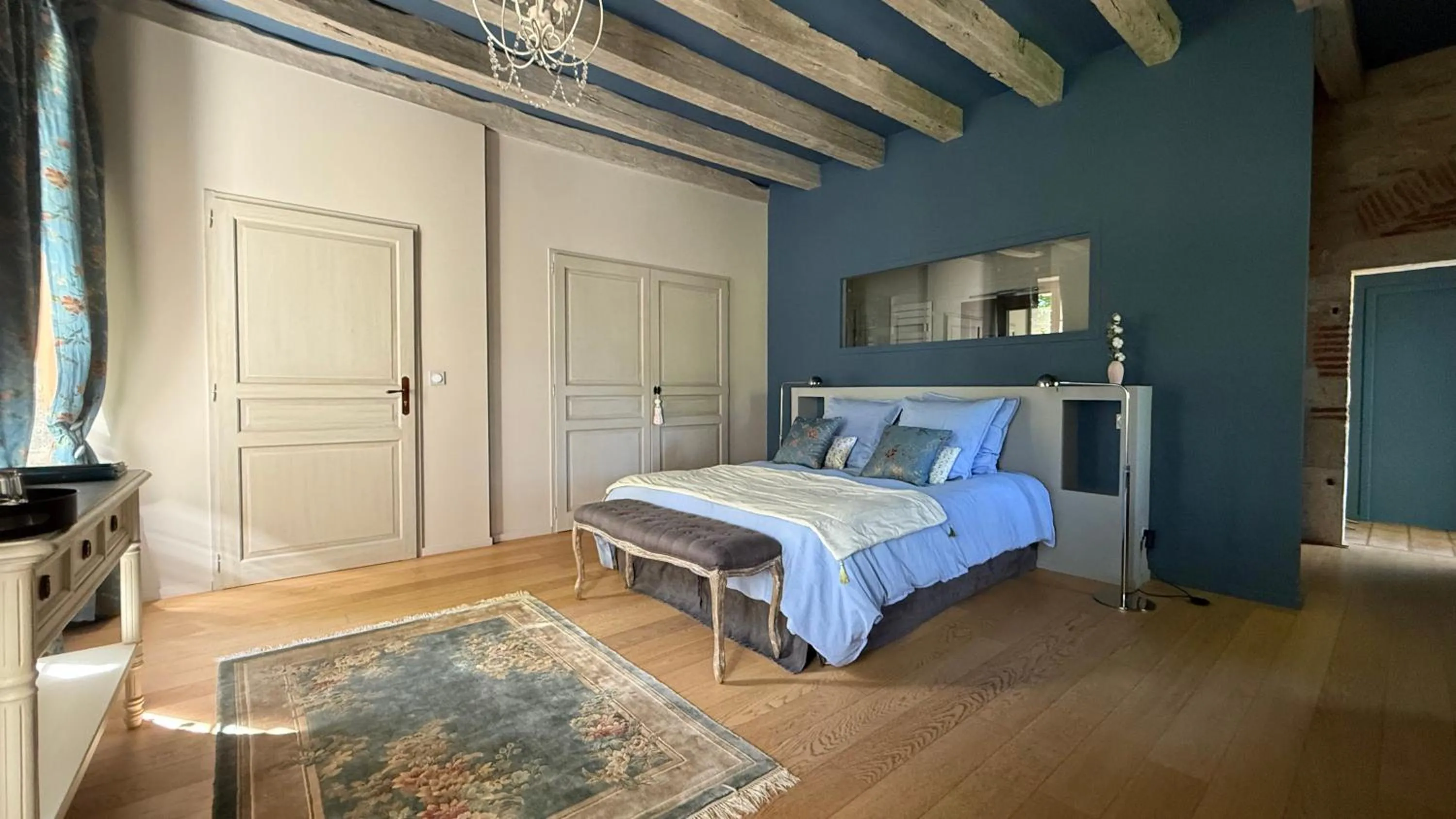 Bedroom, Bed in Les Hauts de Sauliès - Chambre et Table d'Hôtes de charme