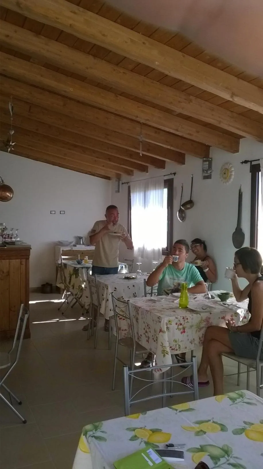group of guests in B&B Il Mirto di Paola