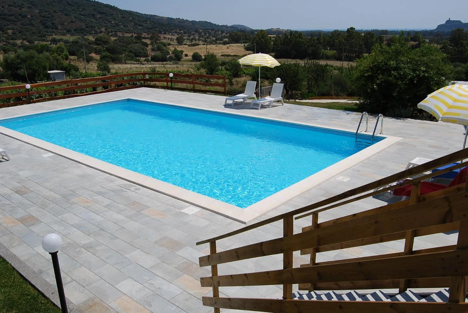 Pool view in B&B Il Mirto di Paola
