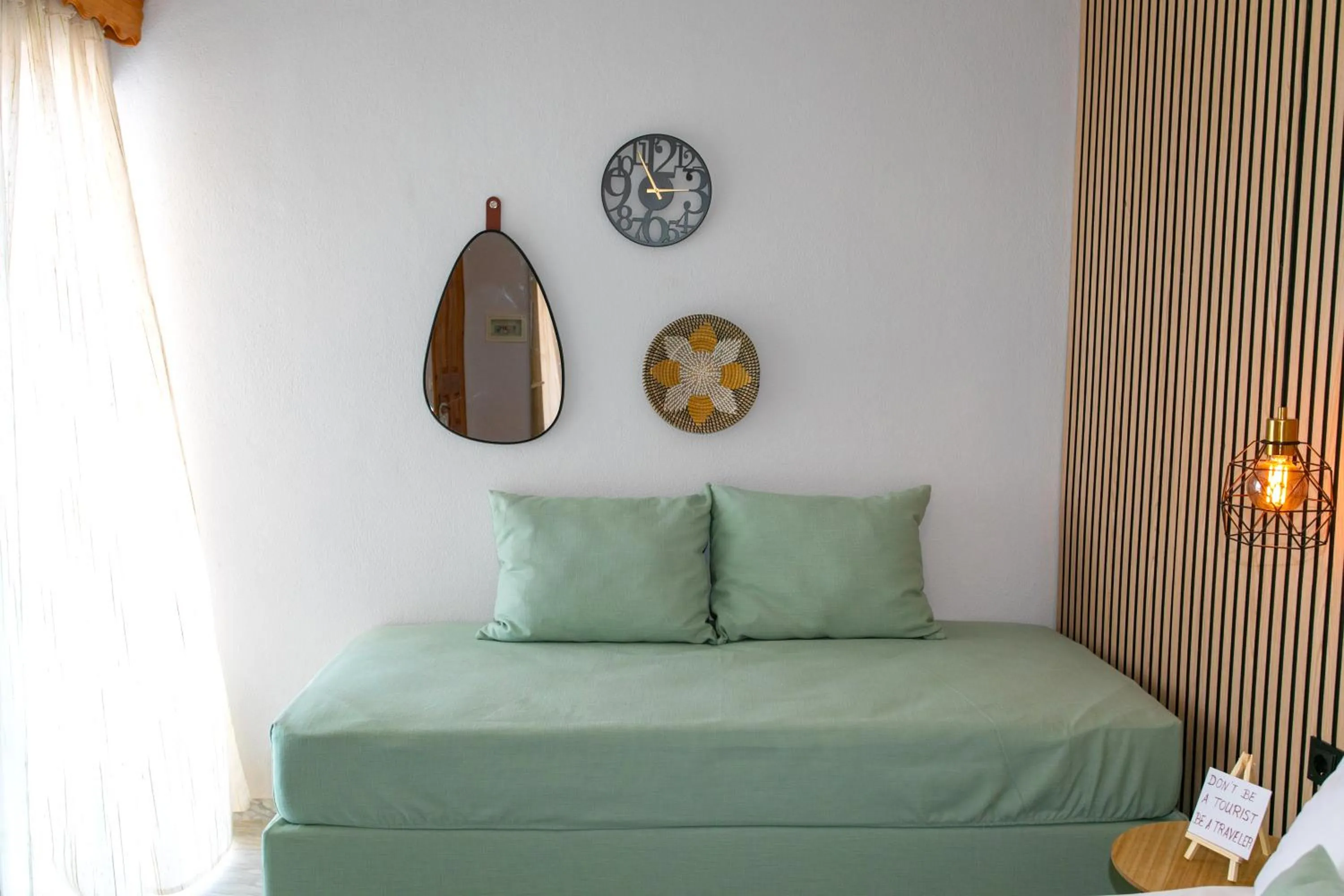 Bed in Hotel Agios Thomas