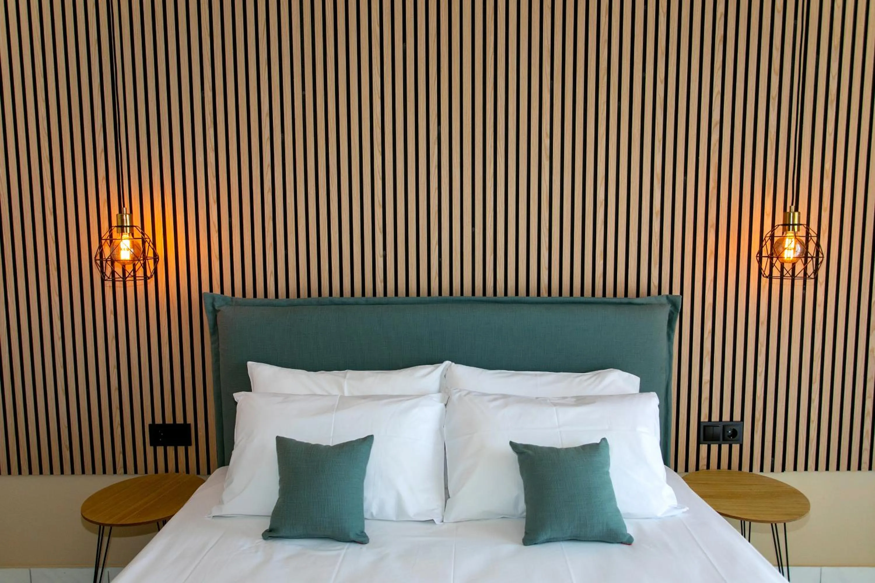 Bed in Hotel Agios Thomas