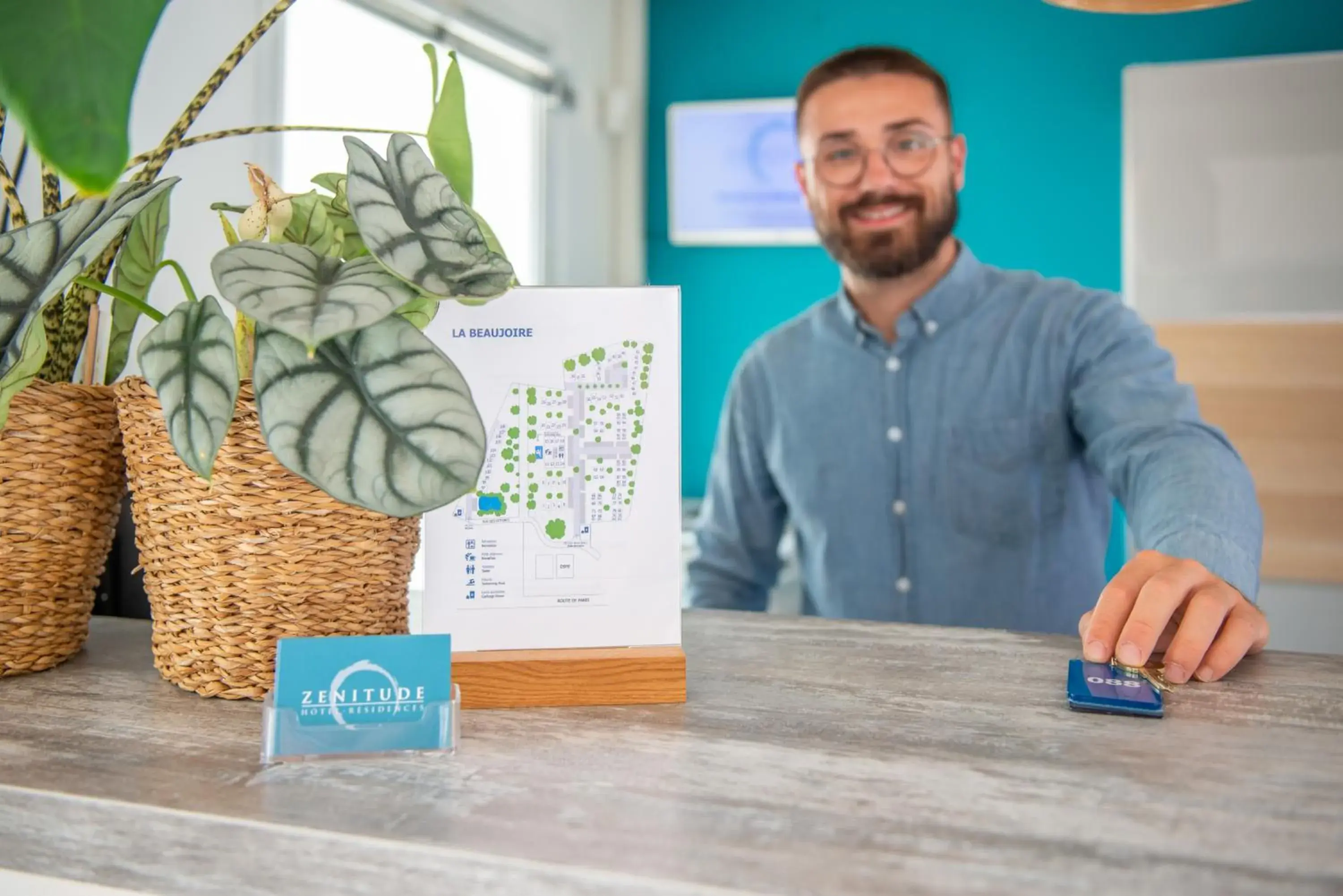 Lobby or reception in Comfort Aparthotel Nantes La Beaujoire Lobby or reception in Comfort Aparthotel Nantes La Beaujoire