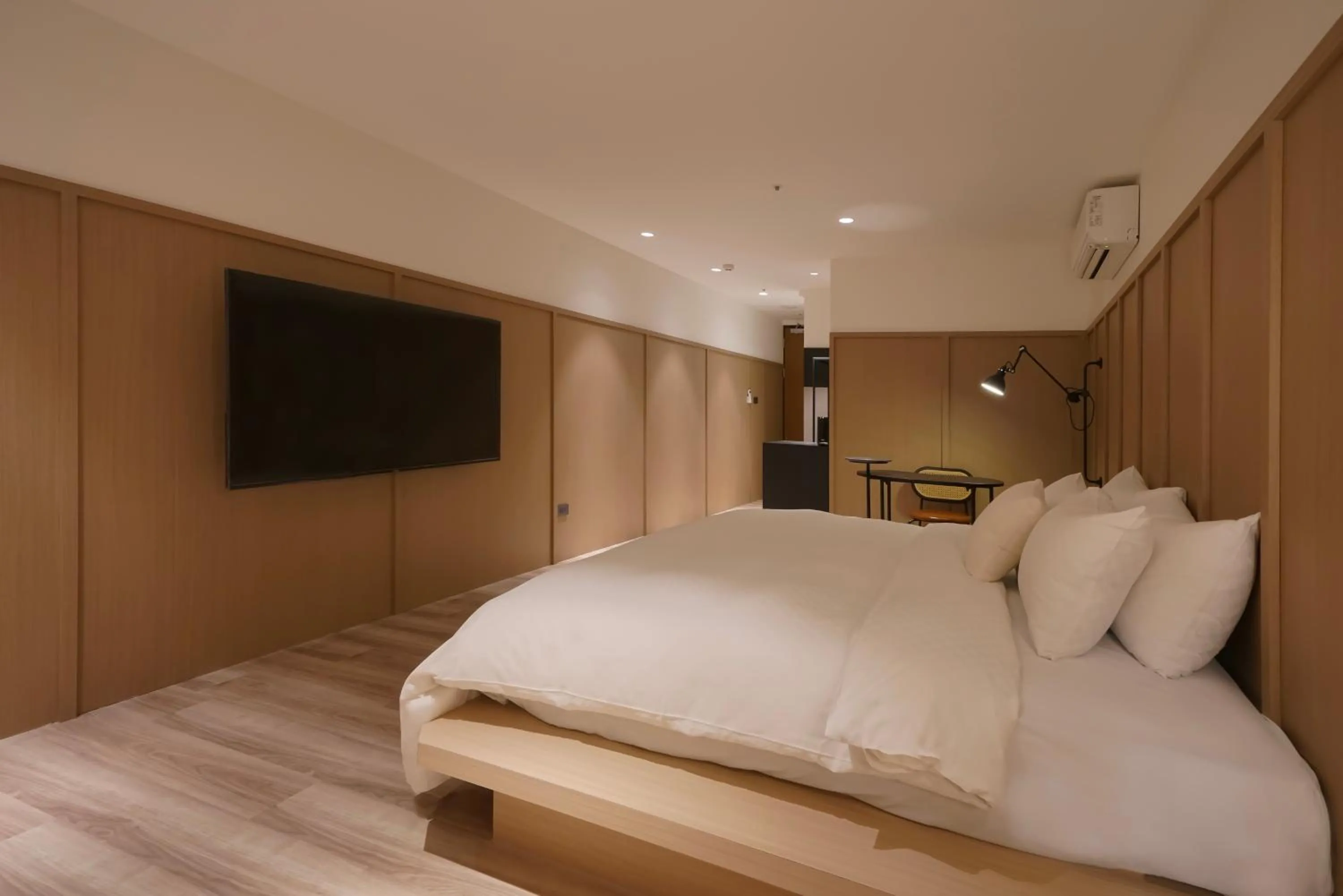 Bed in Hope Hotel Tainan - Minsheng Branch