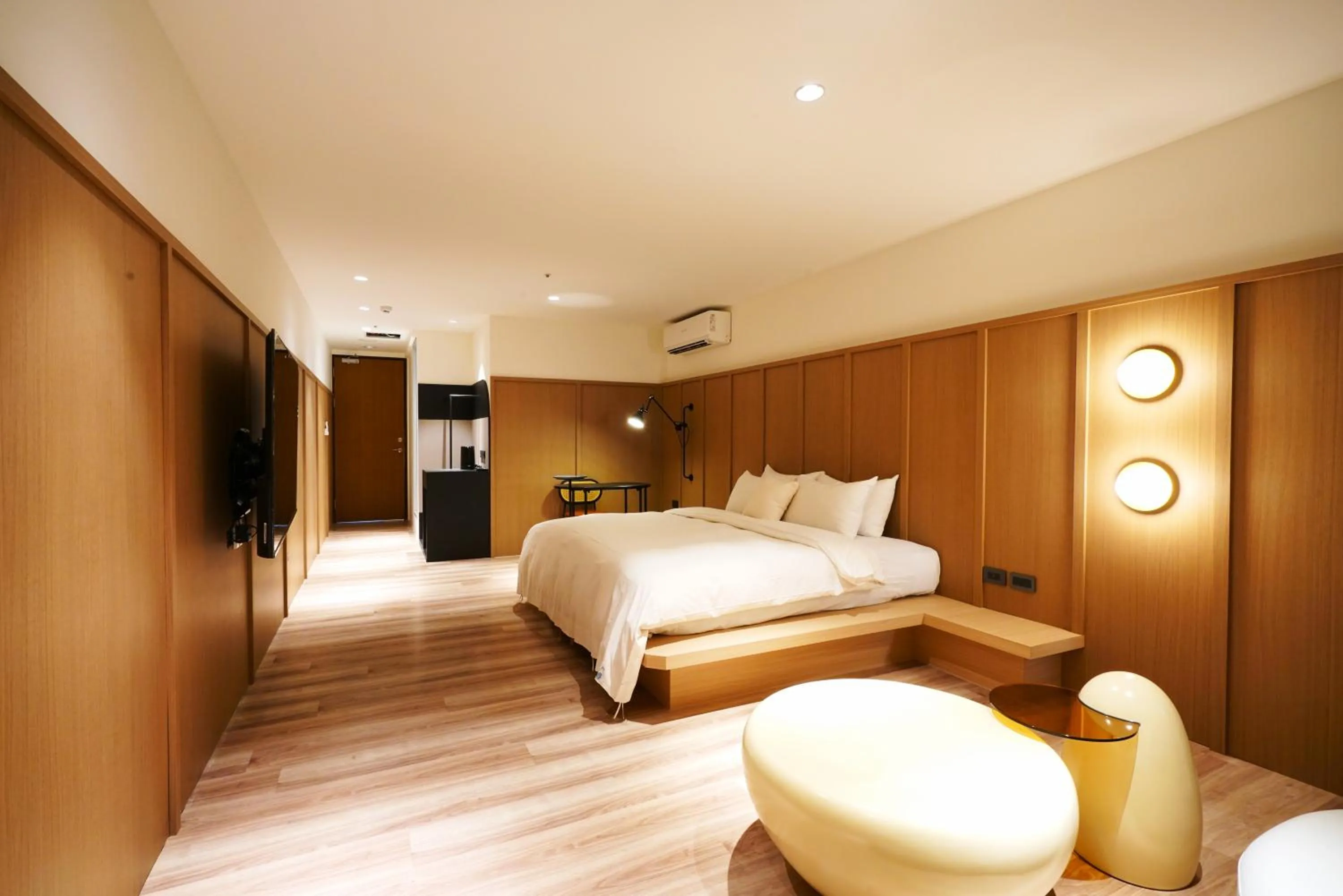 Bed in Hope Hotel Tainan - Minsheng Branch