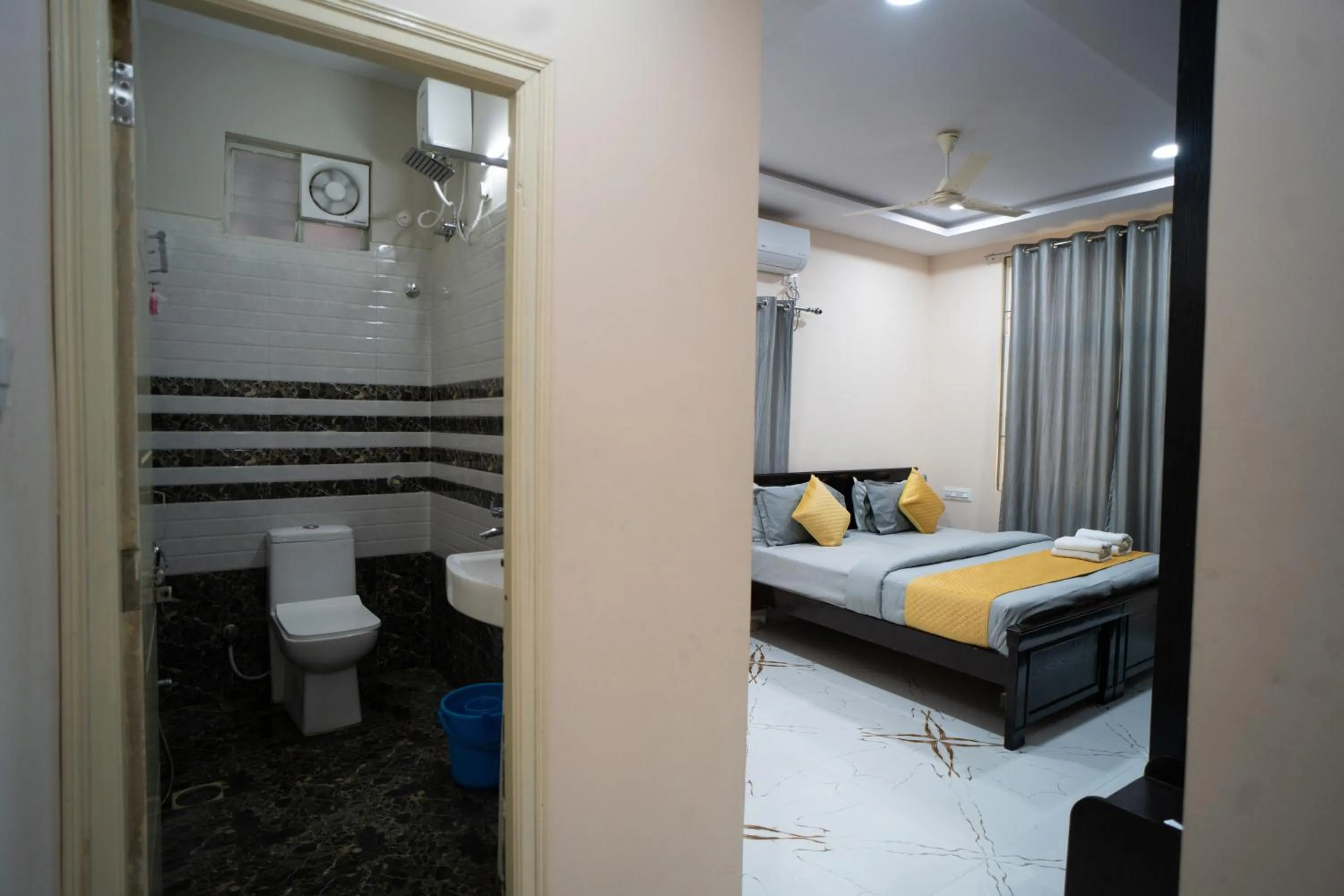 Bed in Yellow Bells Gachibowli