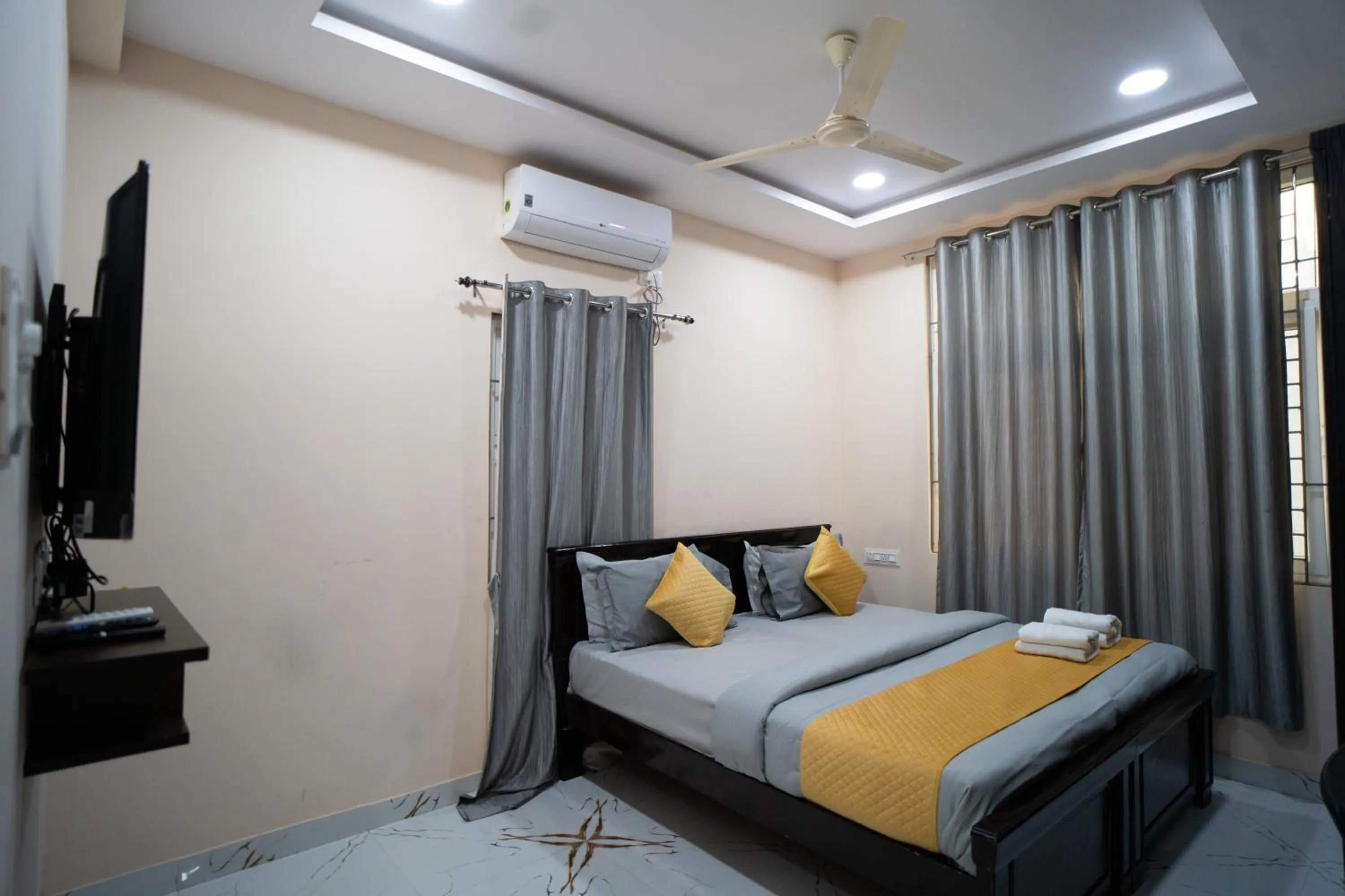Bed in Yellow Bells Gachibowli