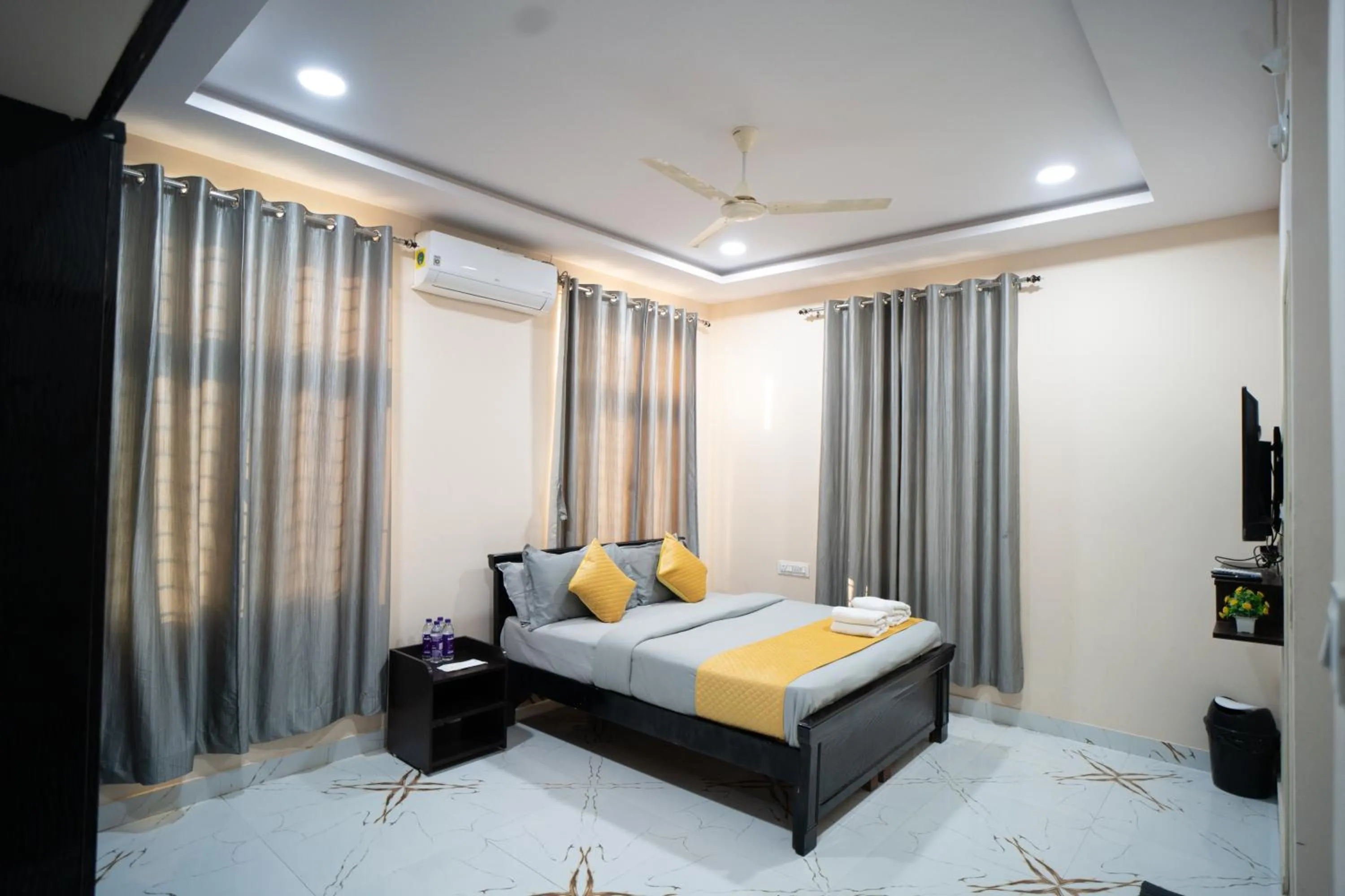 Bed in Yellow Bells Gachibowli