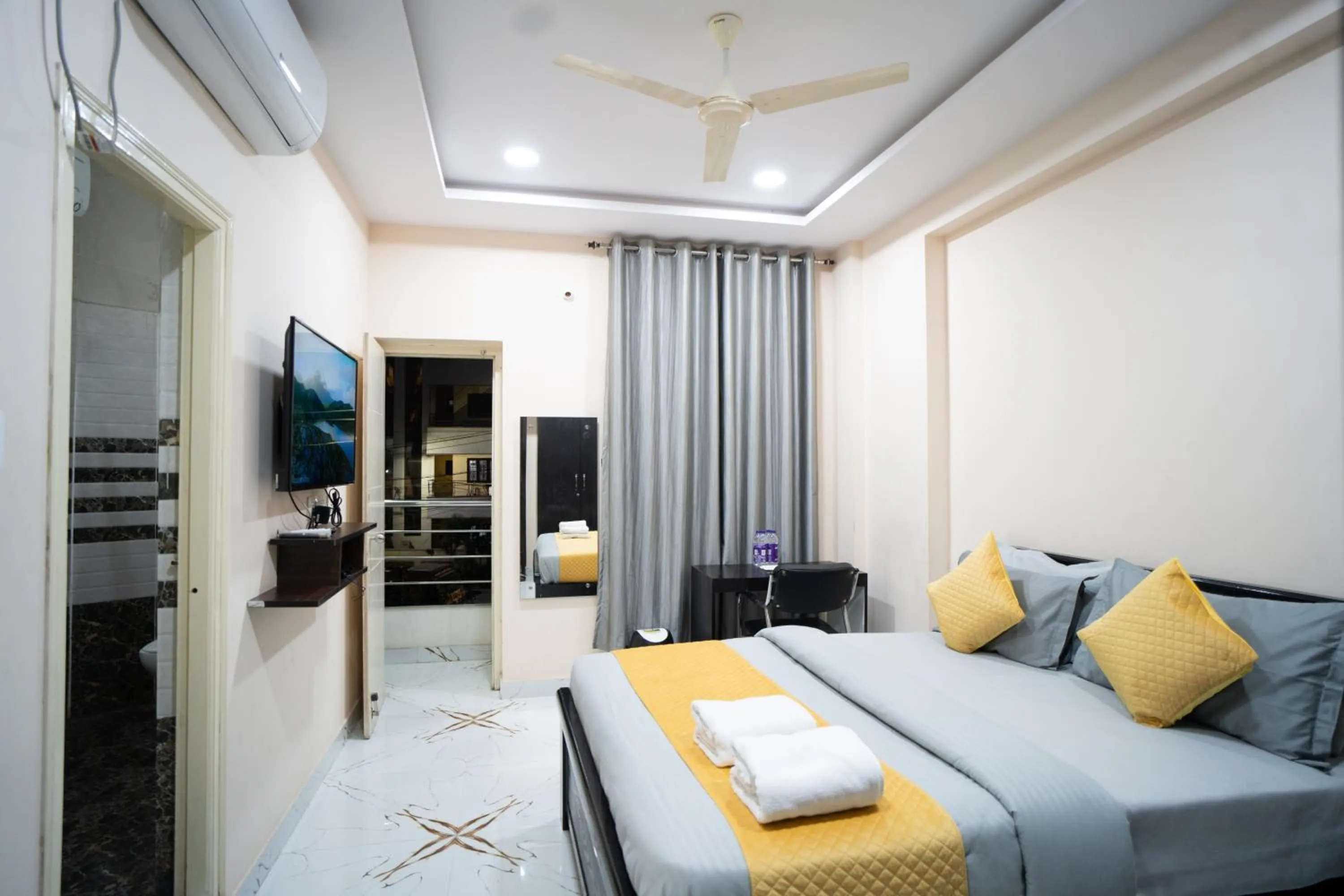 Bed in Yellow Bells Gachibowli