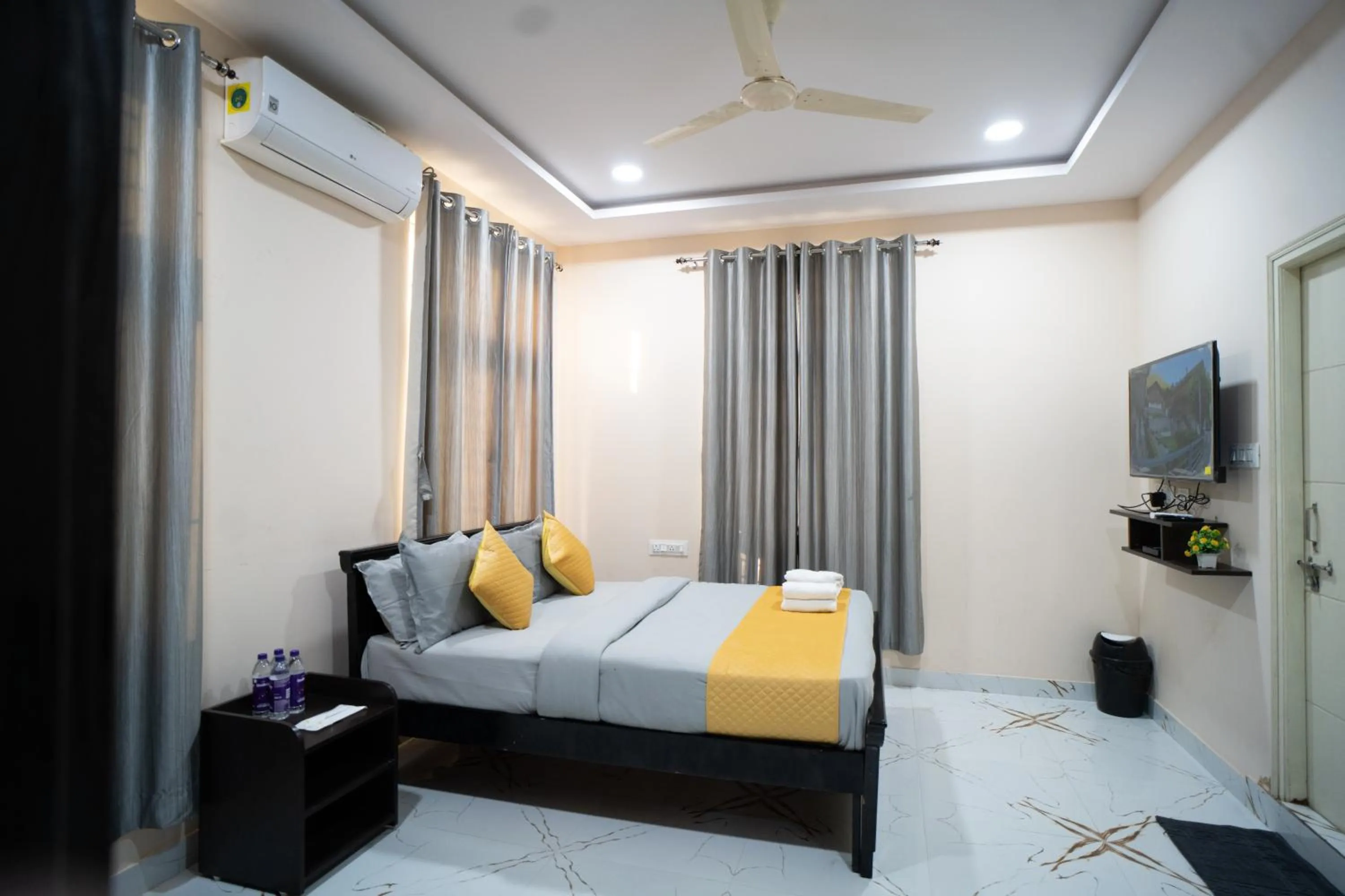Bed in Yellow Bells Gachibowli