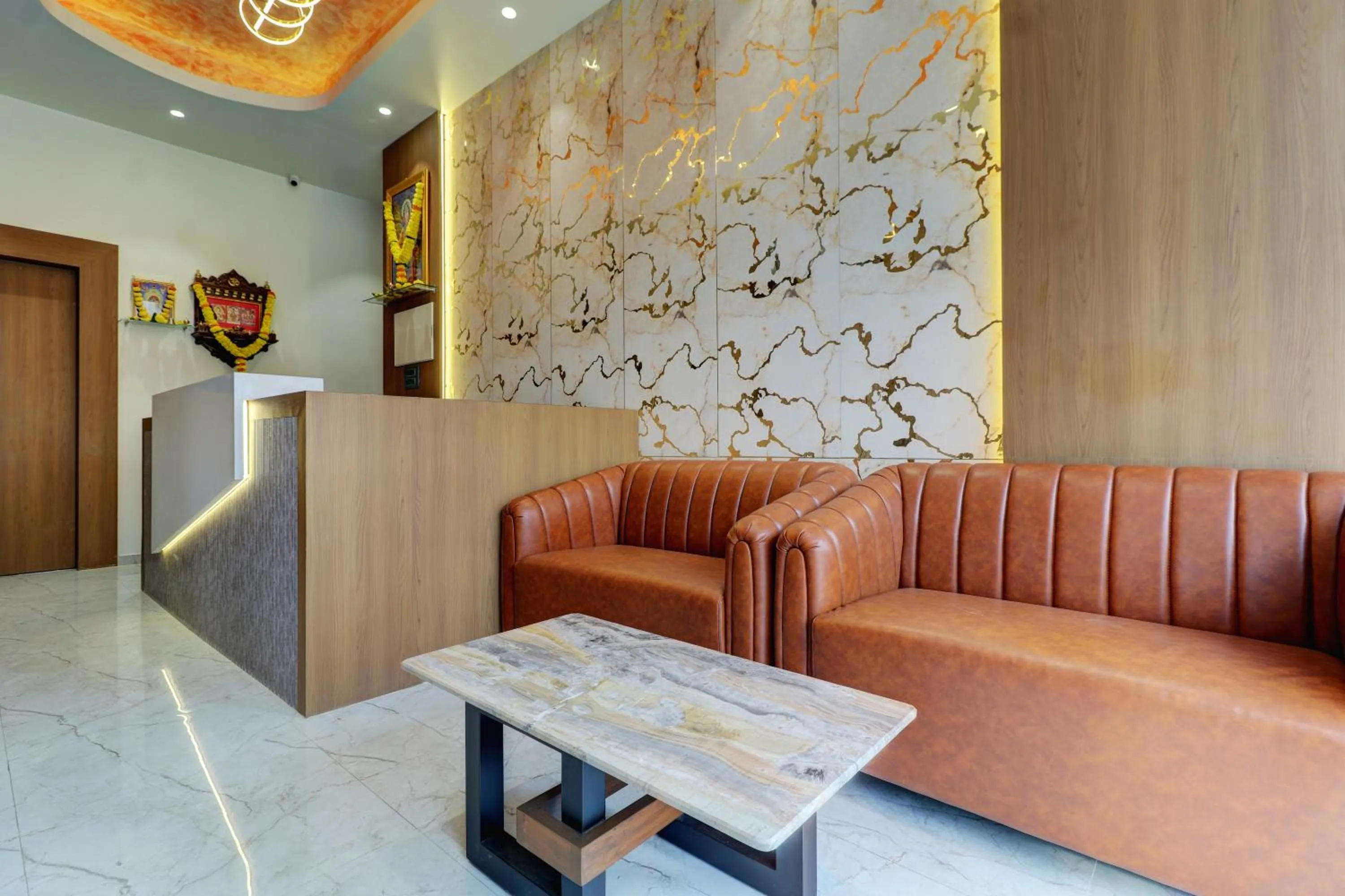 Lobby or reception in Radhe Residency
