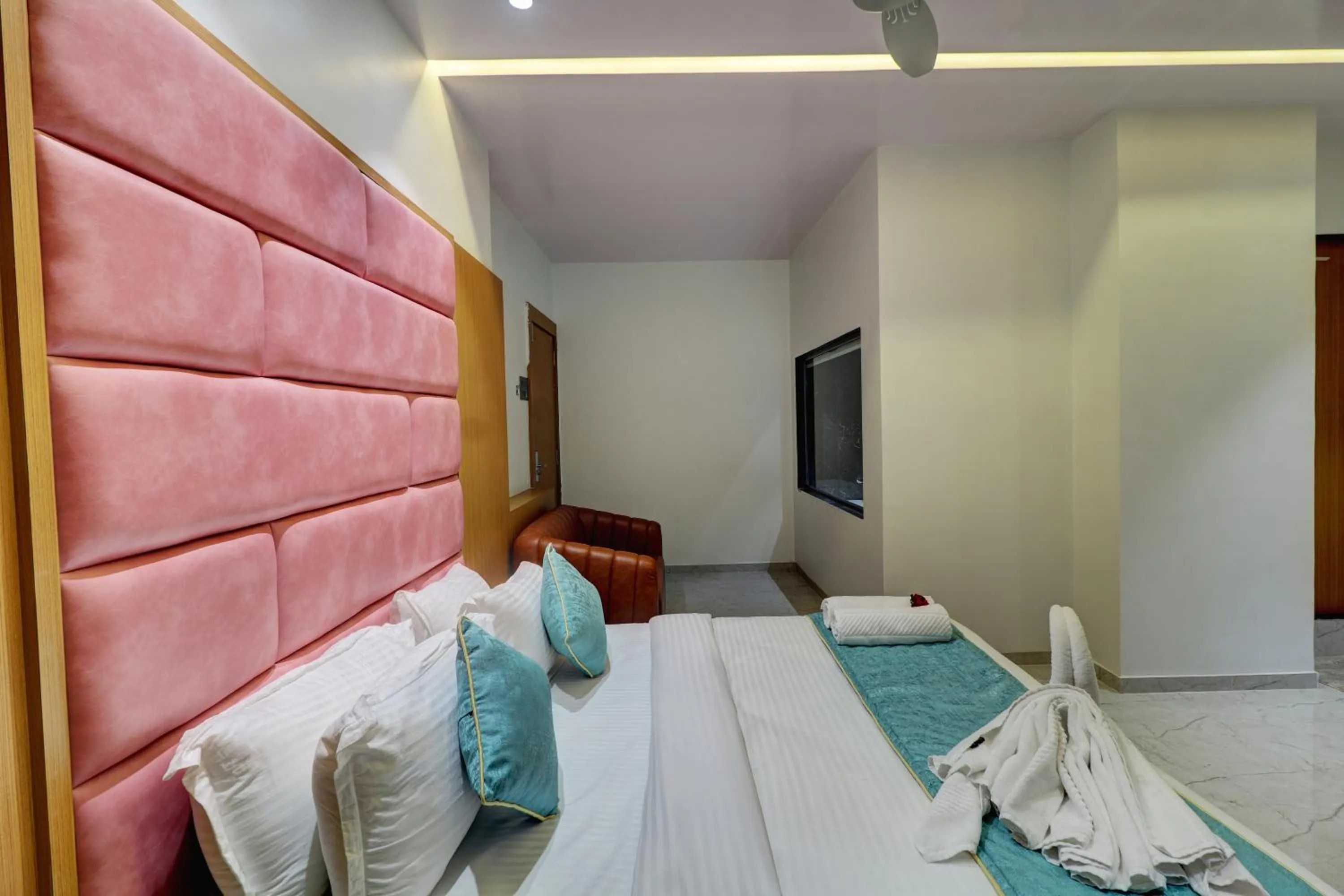 Bed in Radhe Residency