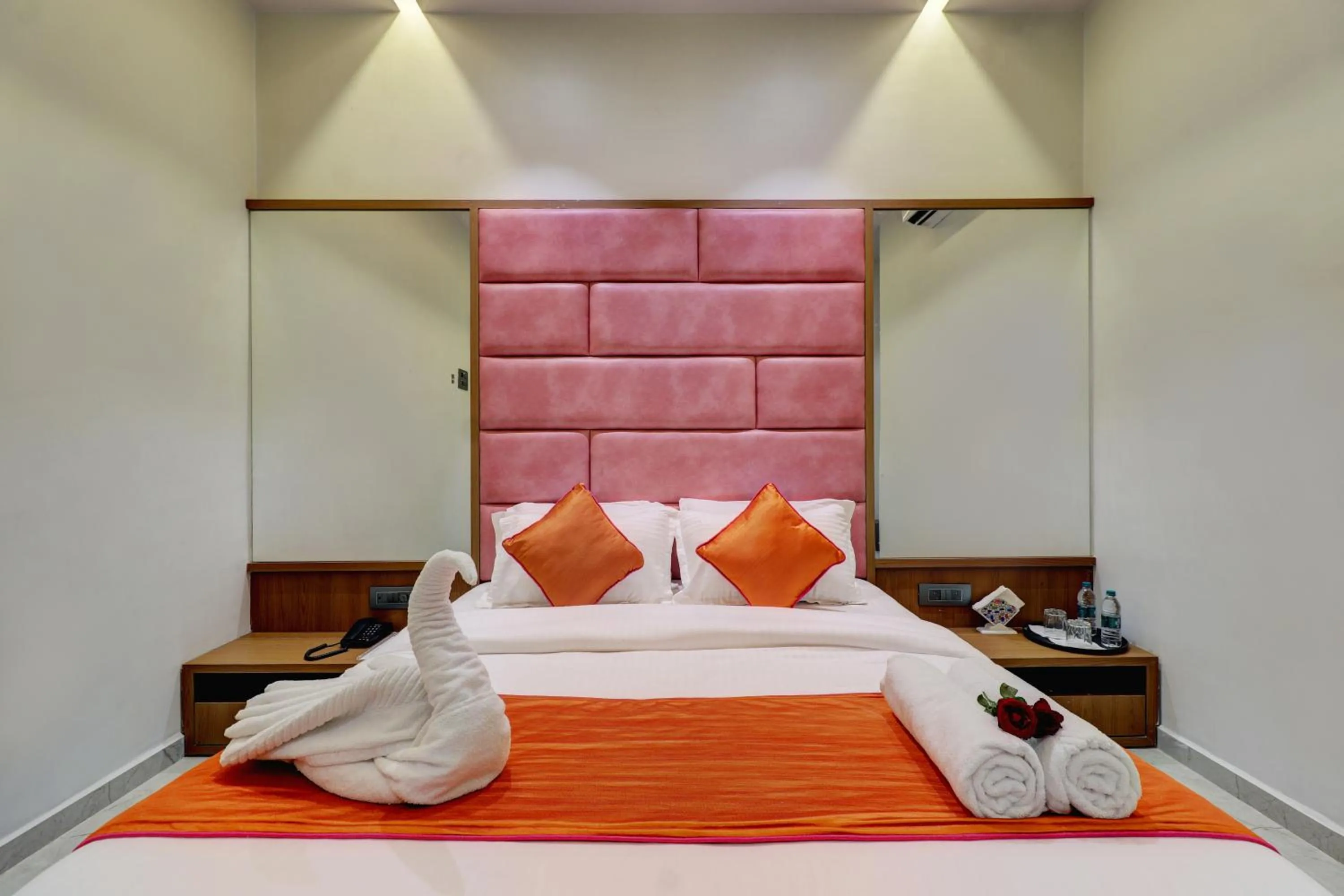 Bed in Radhe Residency