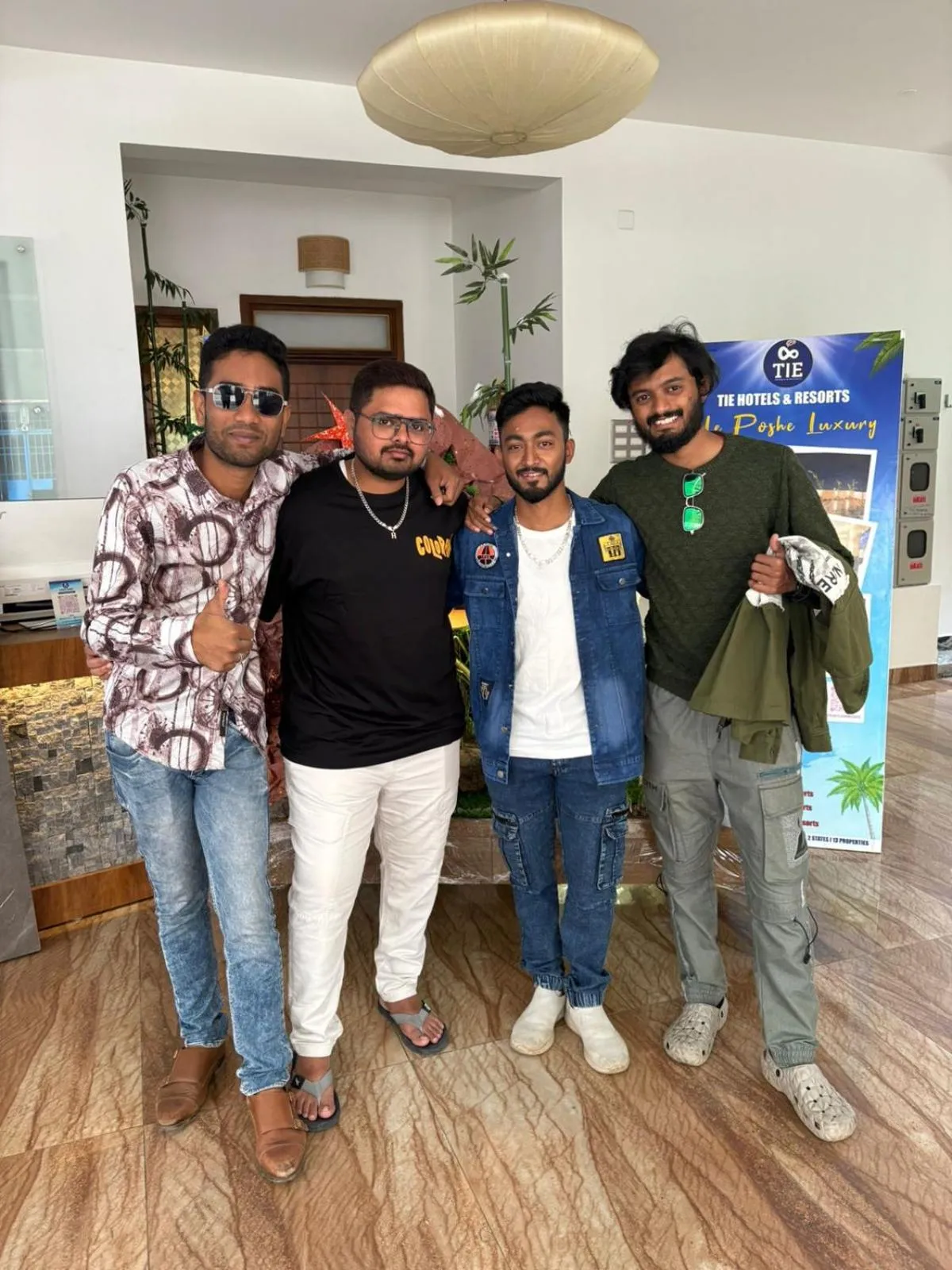 group of guests in Le Poshe Luxury - TIE