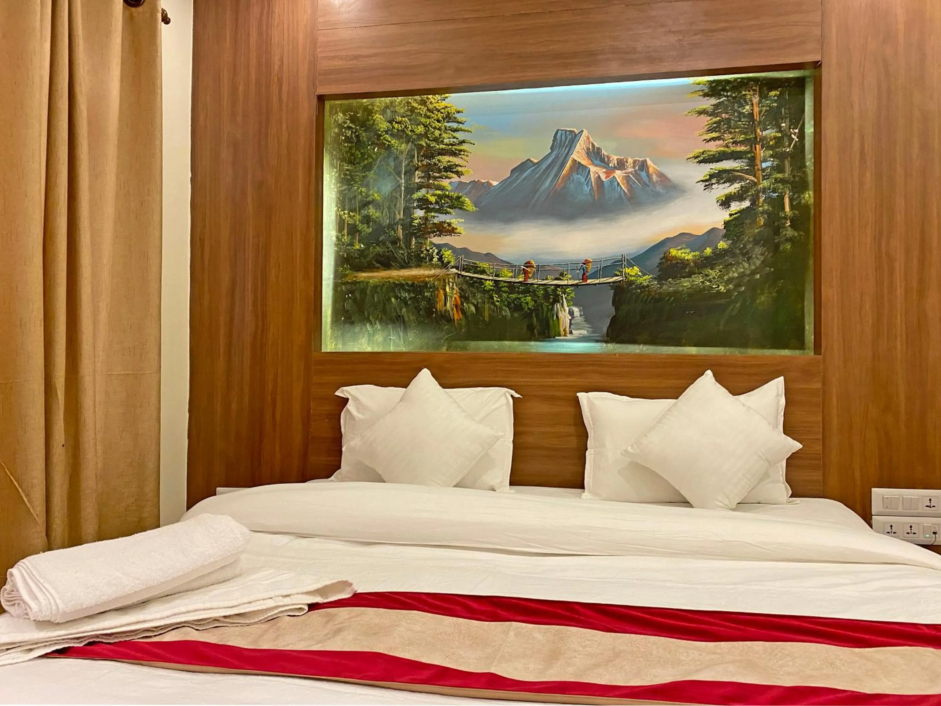 Bed in Hotel Dipjyoti