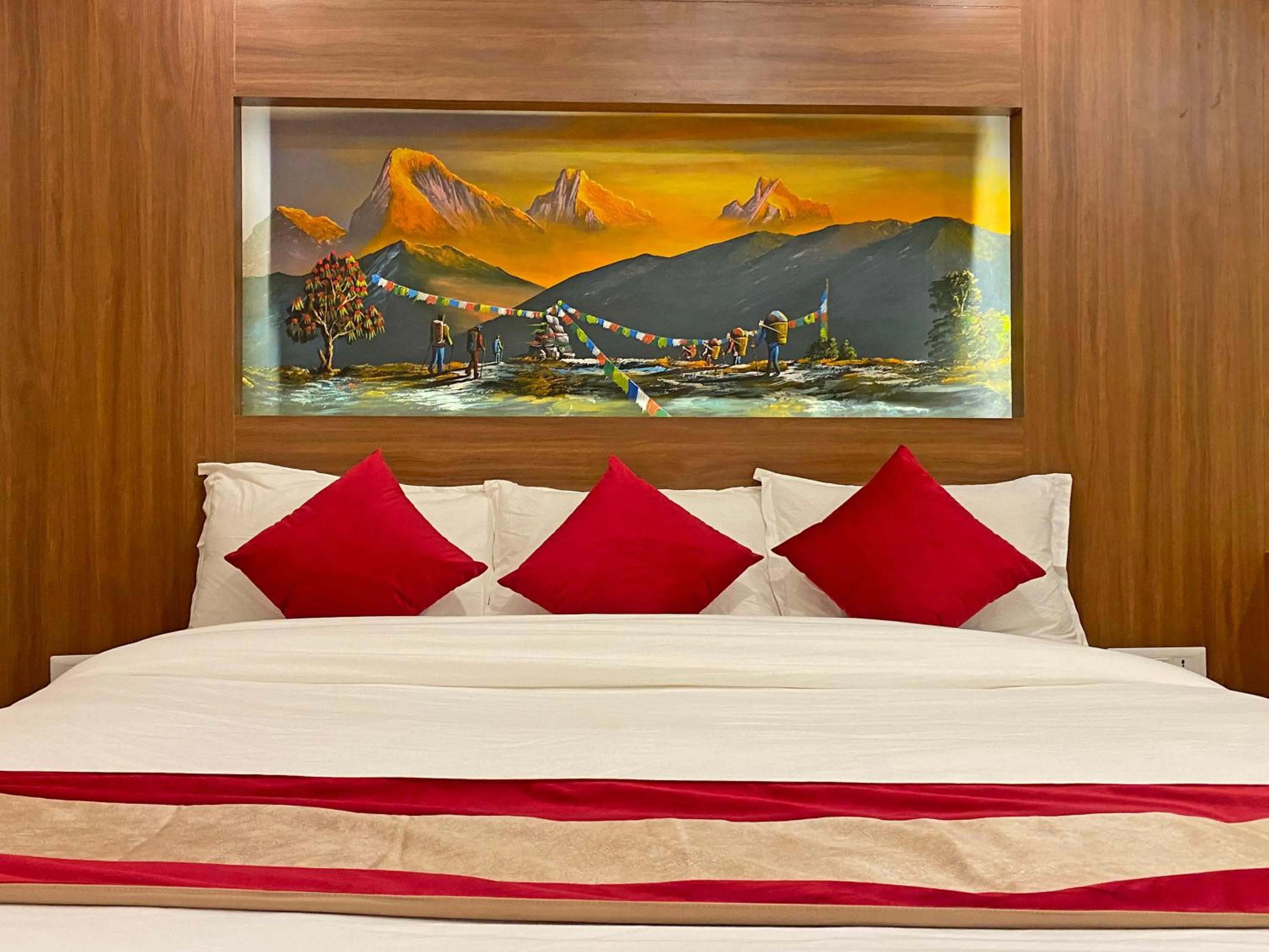 Bed in Hotel Dipjyoti