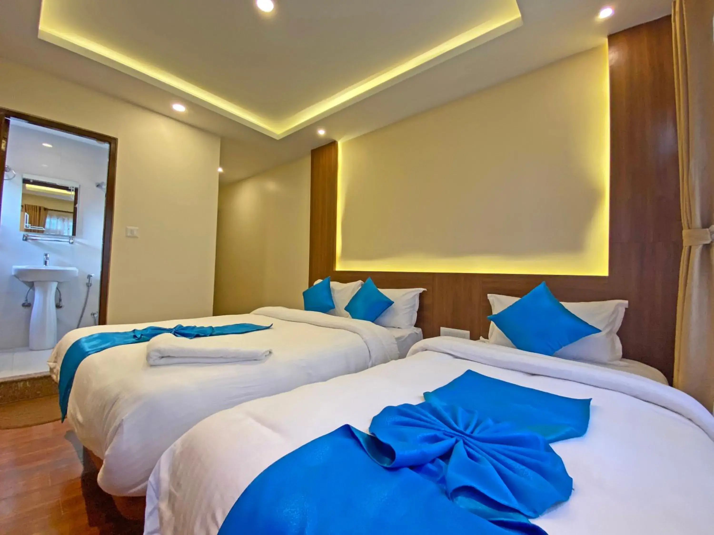 Bed in Hotel Dipjyoti Bed in Hotel Dipjyoti