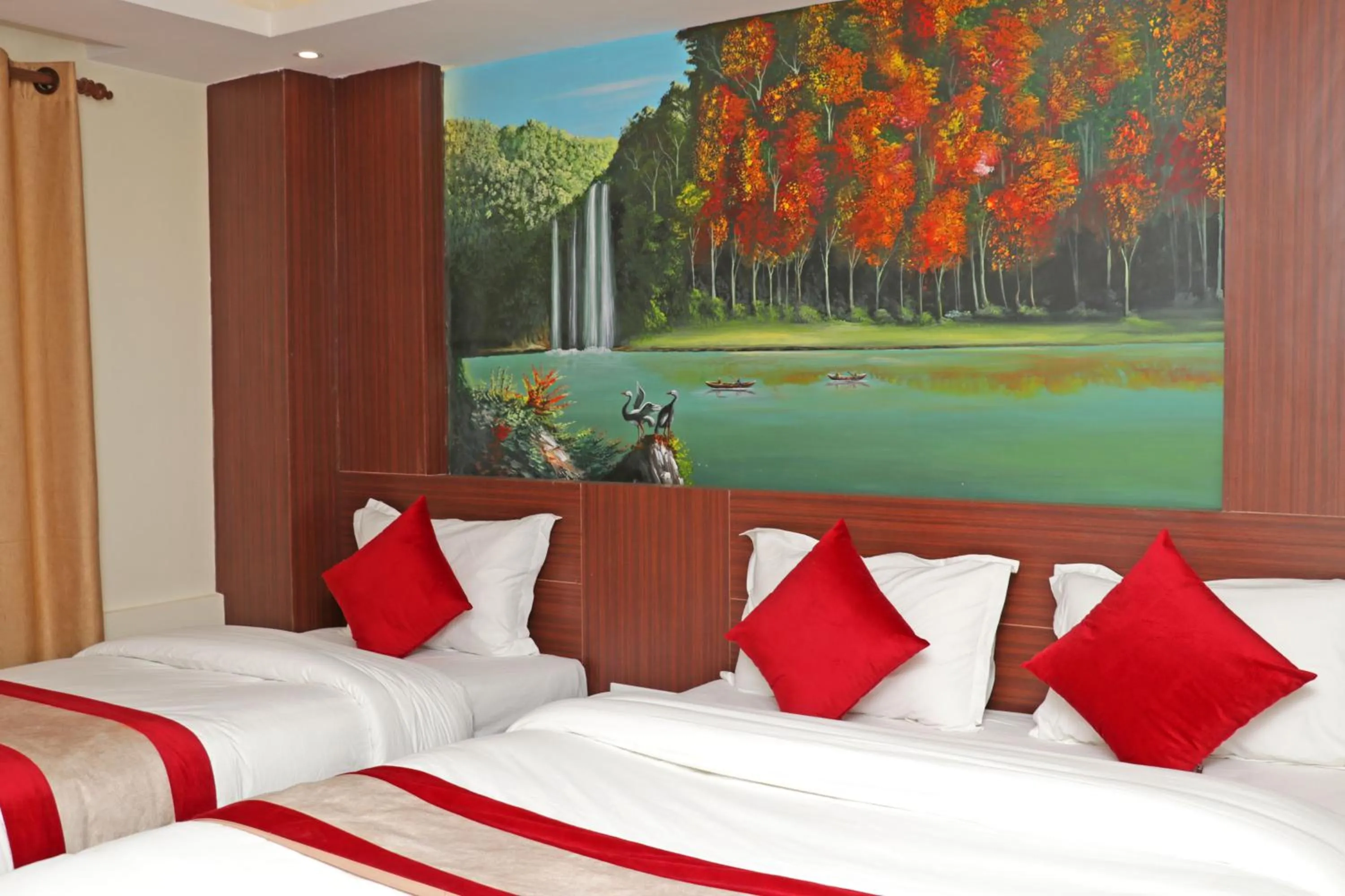 Bed in Hotel Dipjyoti