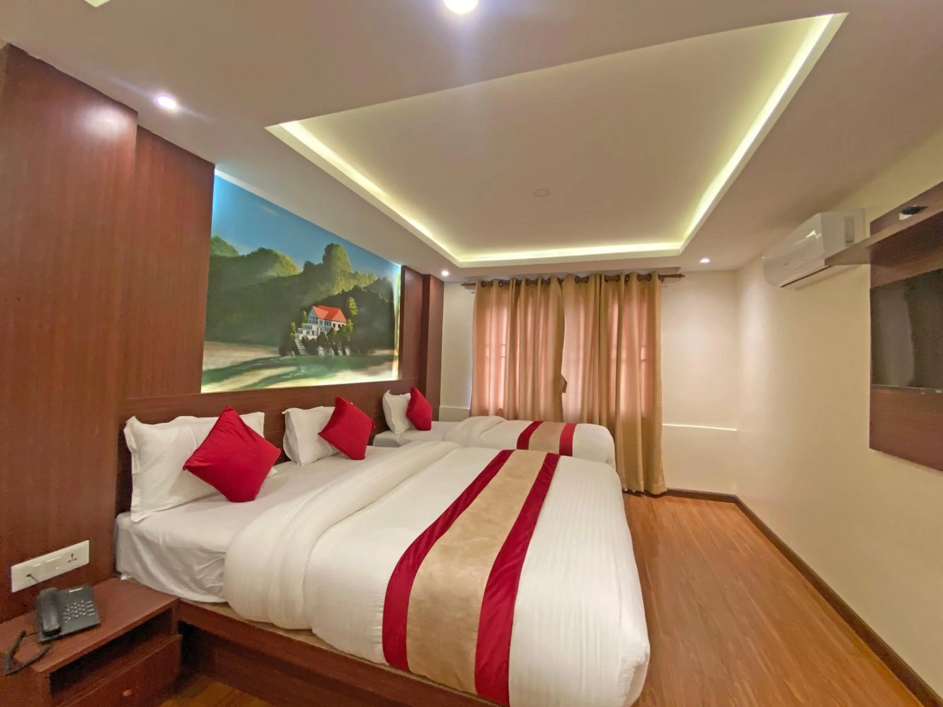 Bed in Hotel Dipjyoti