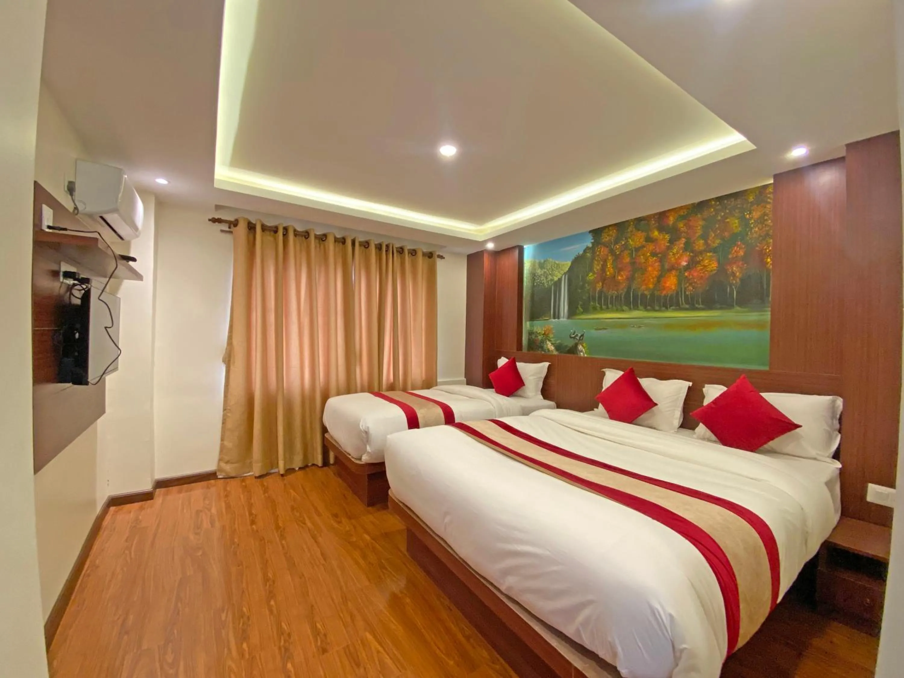 Bed in Hotel Dipjyoti