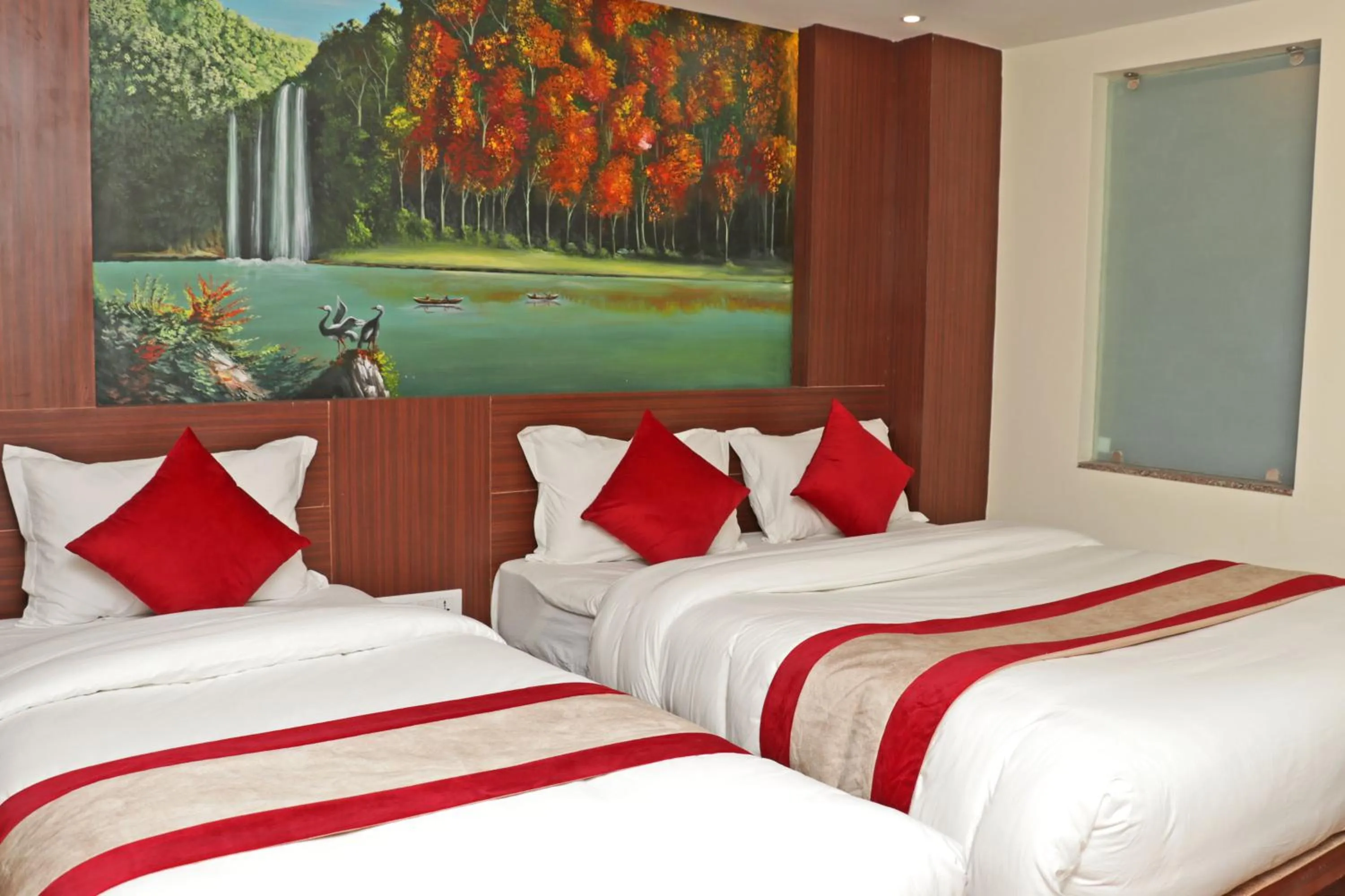 Bed in Hotel Dipjyoti