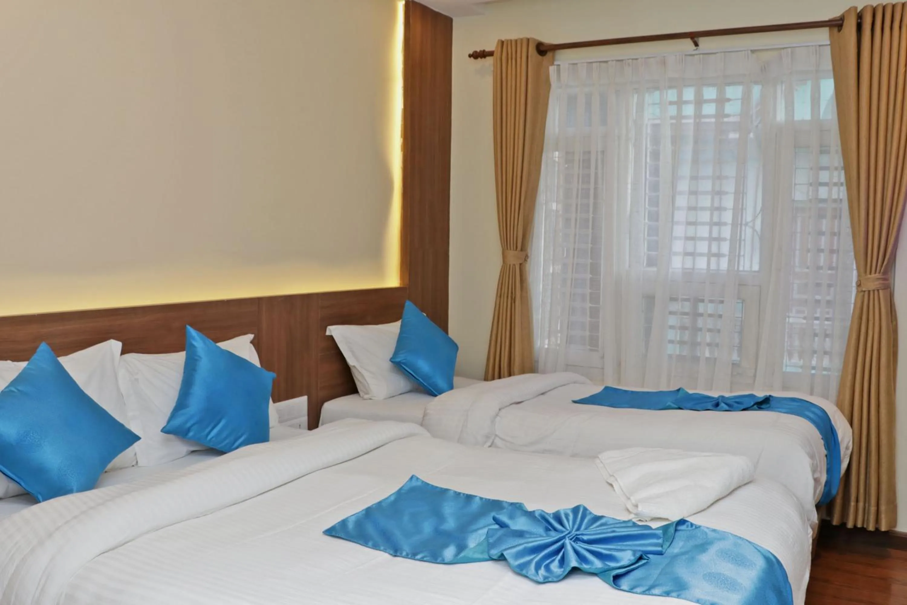 Bed in Hotel Dipjyoti