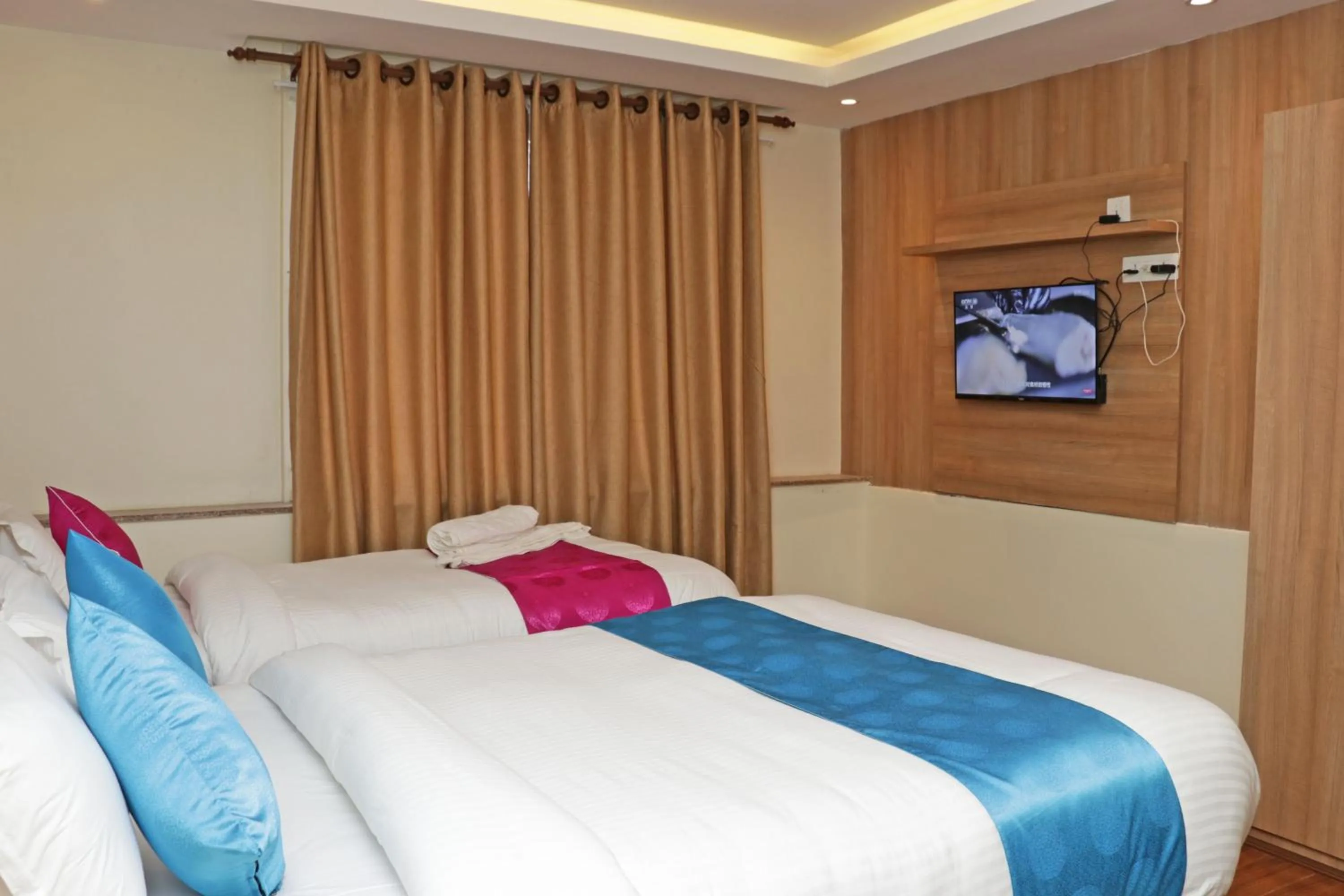 Bed in Hotel Dipjyoti