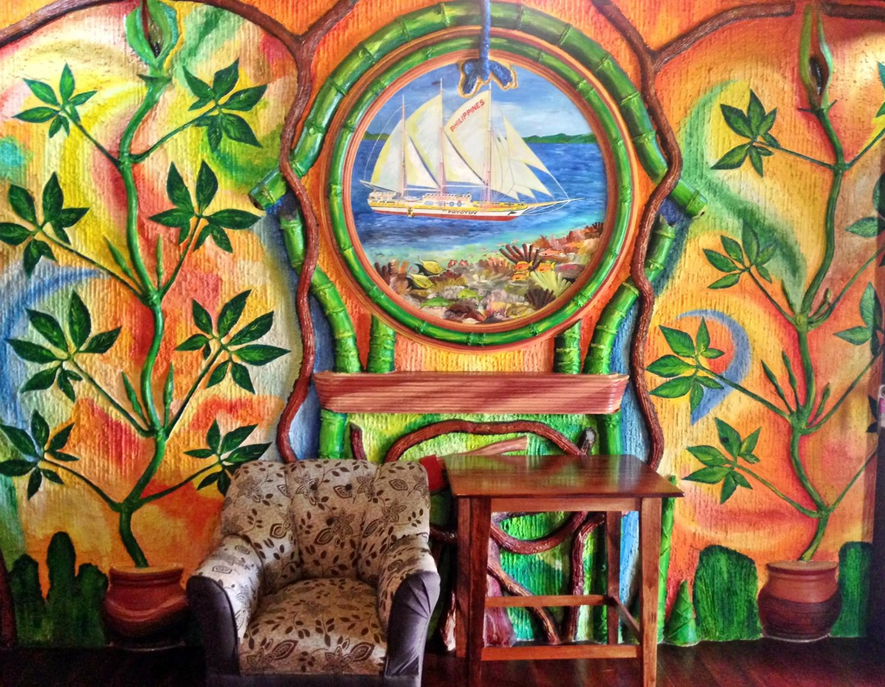 Seating area in Ausan Beach Front Cottages