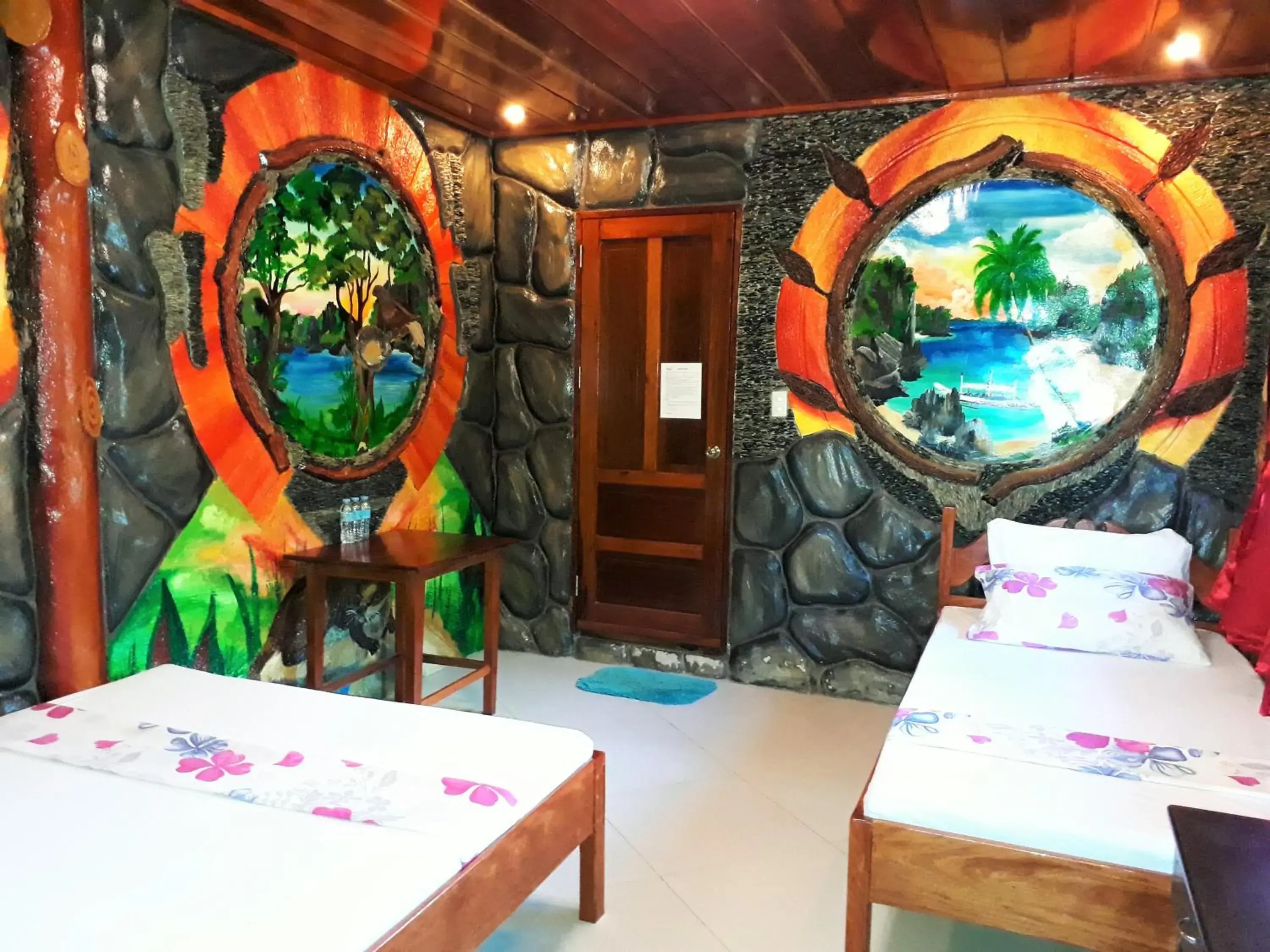 Bedroom, Bed in Ausan Beach Front Cottages Bedroom, Bed in Ausan Beach Front Cottages