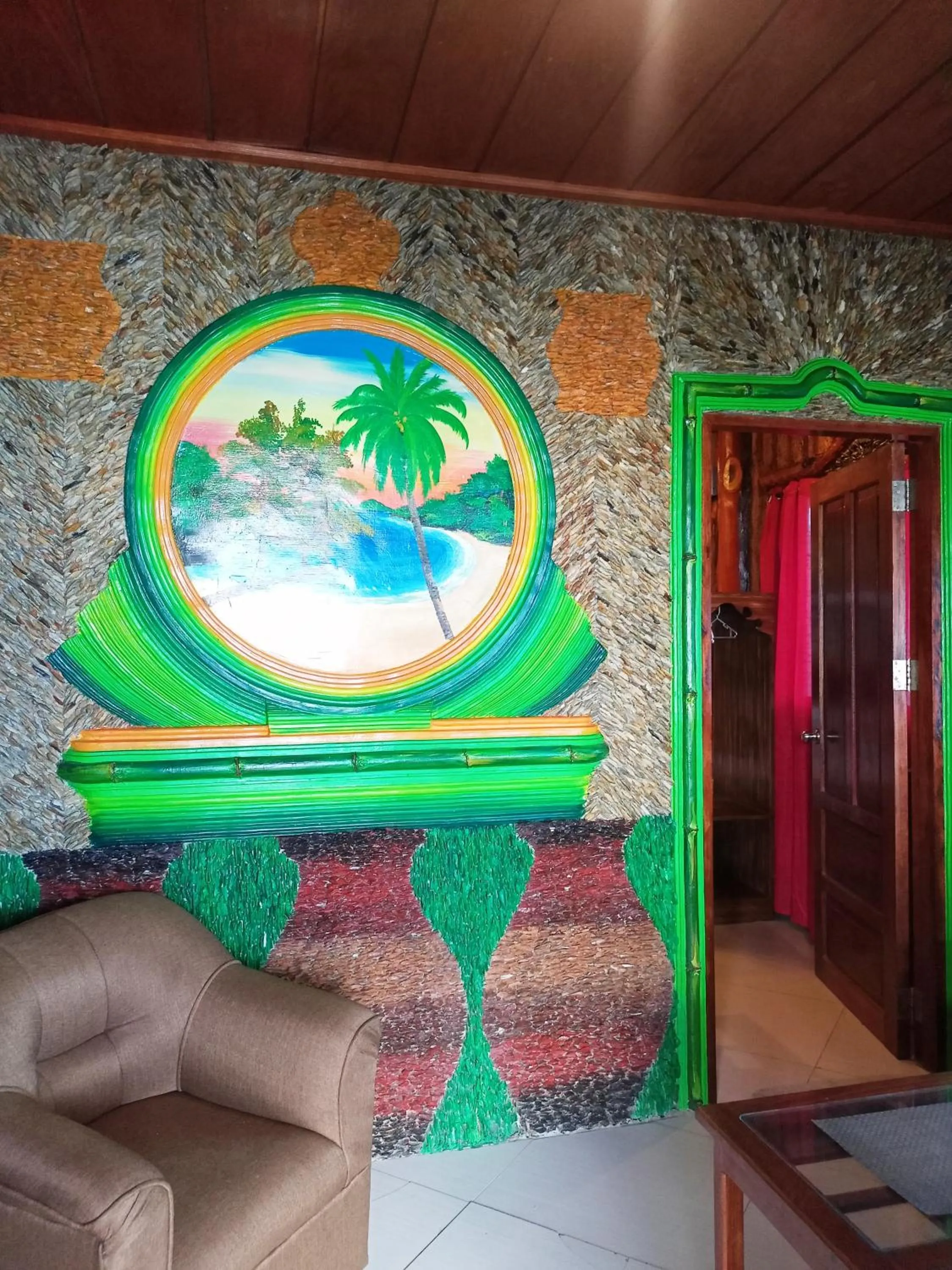 Living room in Ausan Beach Front Cottages