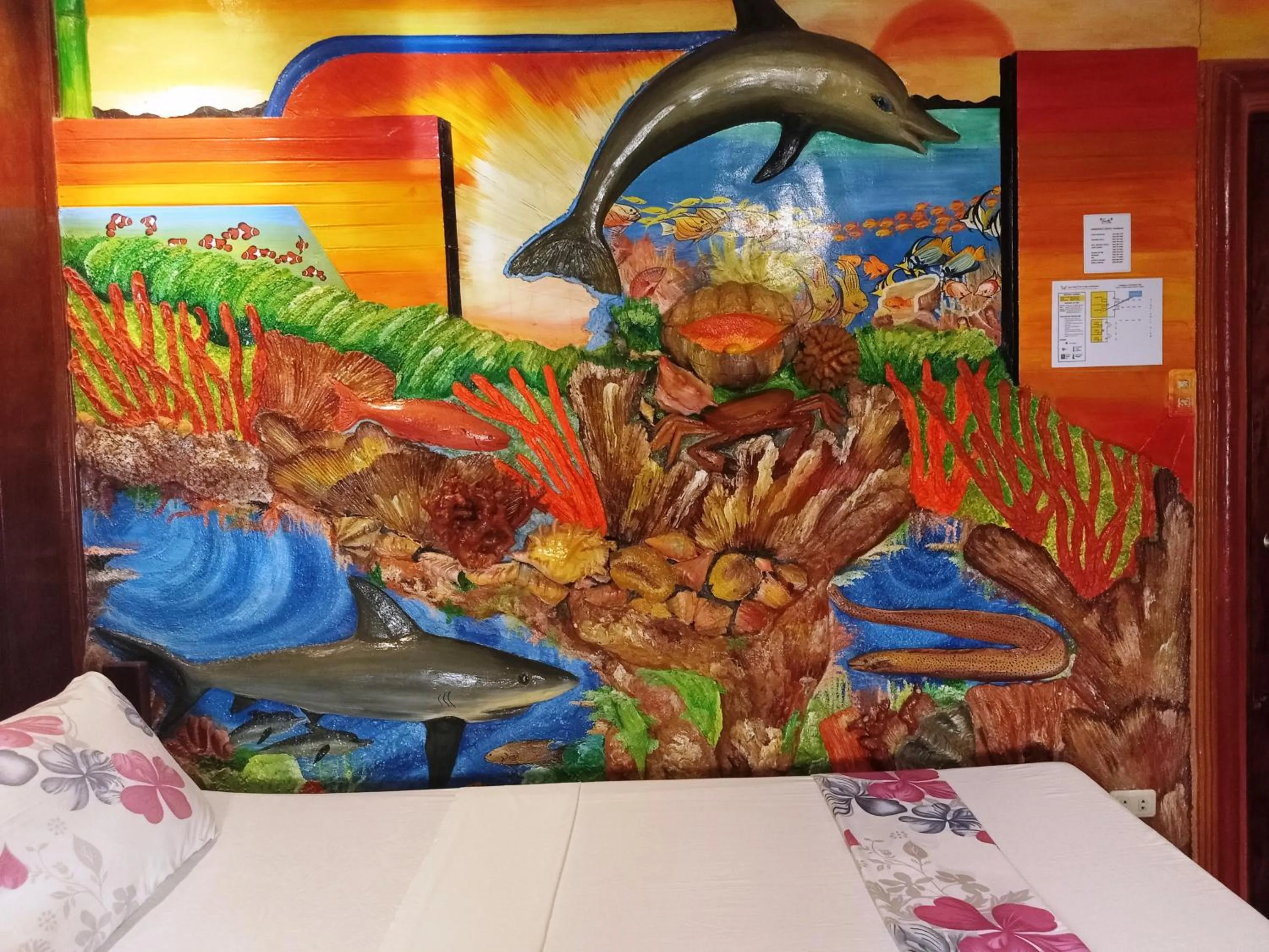 Bed in Ausan Beach Front Cottages