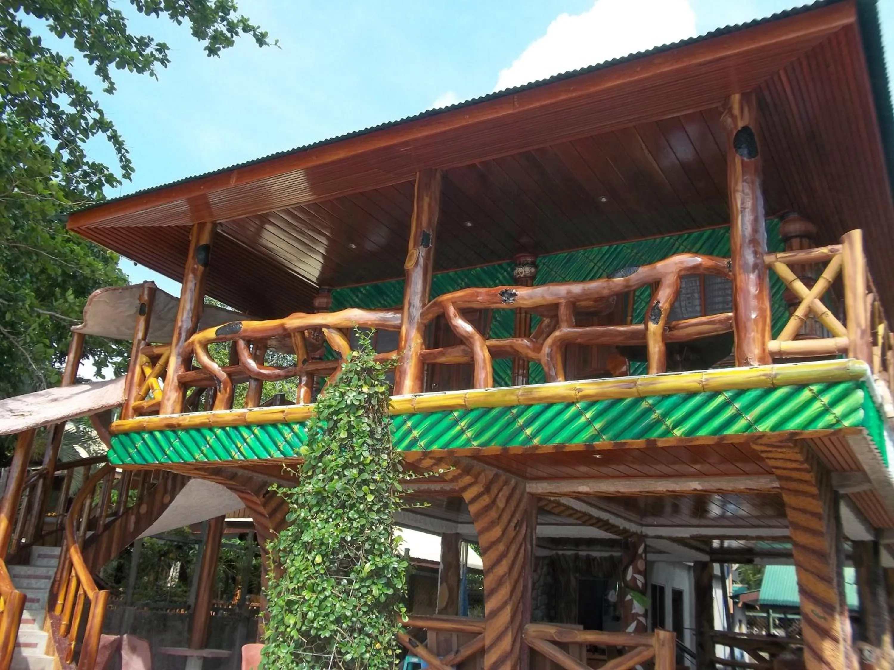 Balcony/Terrace in Ausan Beach Front Cottages