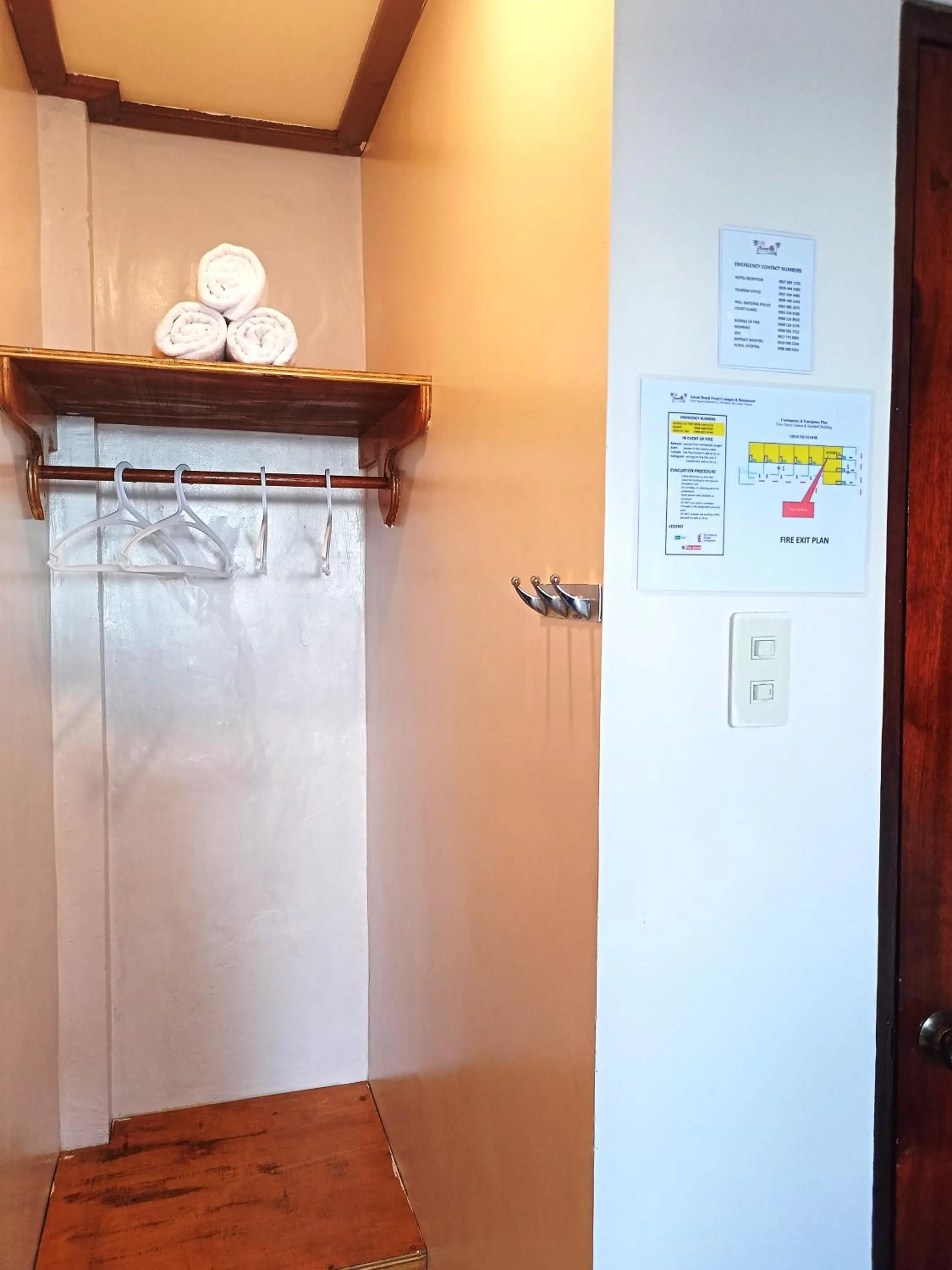 wardrobe in Ausan Beach Front Cottages