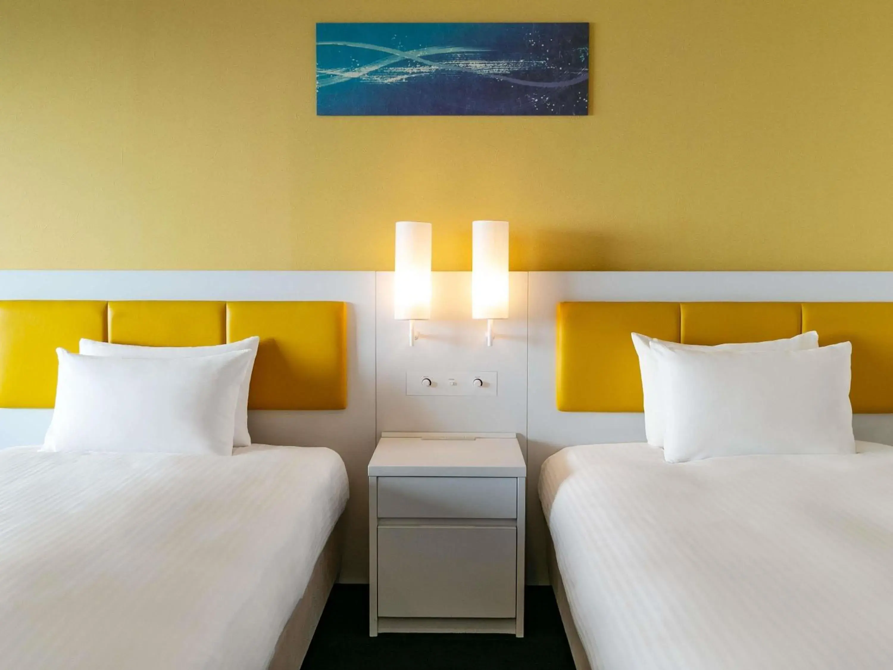 Mediterranean Style Standard Room with Two Single Beds and One Extra Bed - Mountain View in Grand Mercure Awaji Island Resort & Spa Mediterranean Style Standard Room with Two Single Beds and One Extra Bed - Mountain View in Grand Mercure Awaji Island Resort & Spa