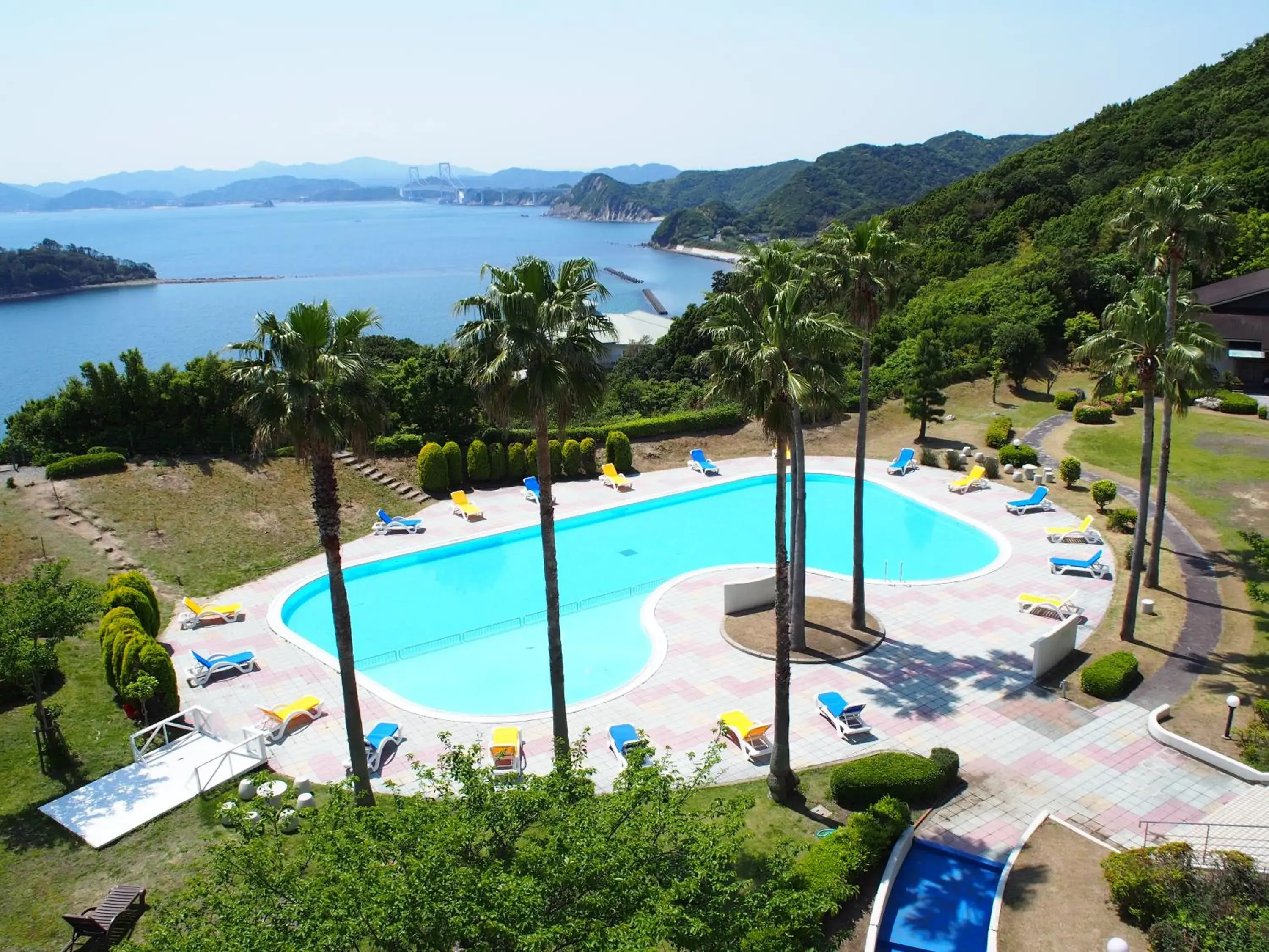 Pool view in Grand Mercure Awaji Island Resort & Spa Pool view in Grand Mercure Awaji Island Resort & Spa