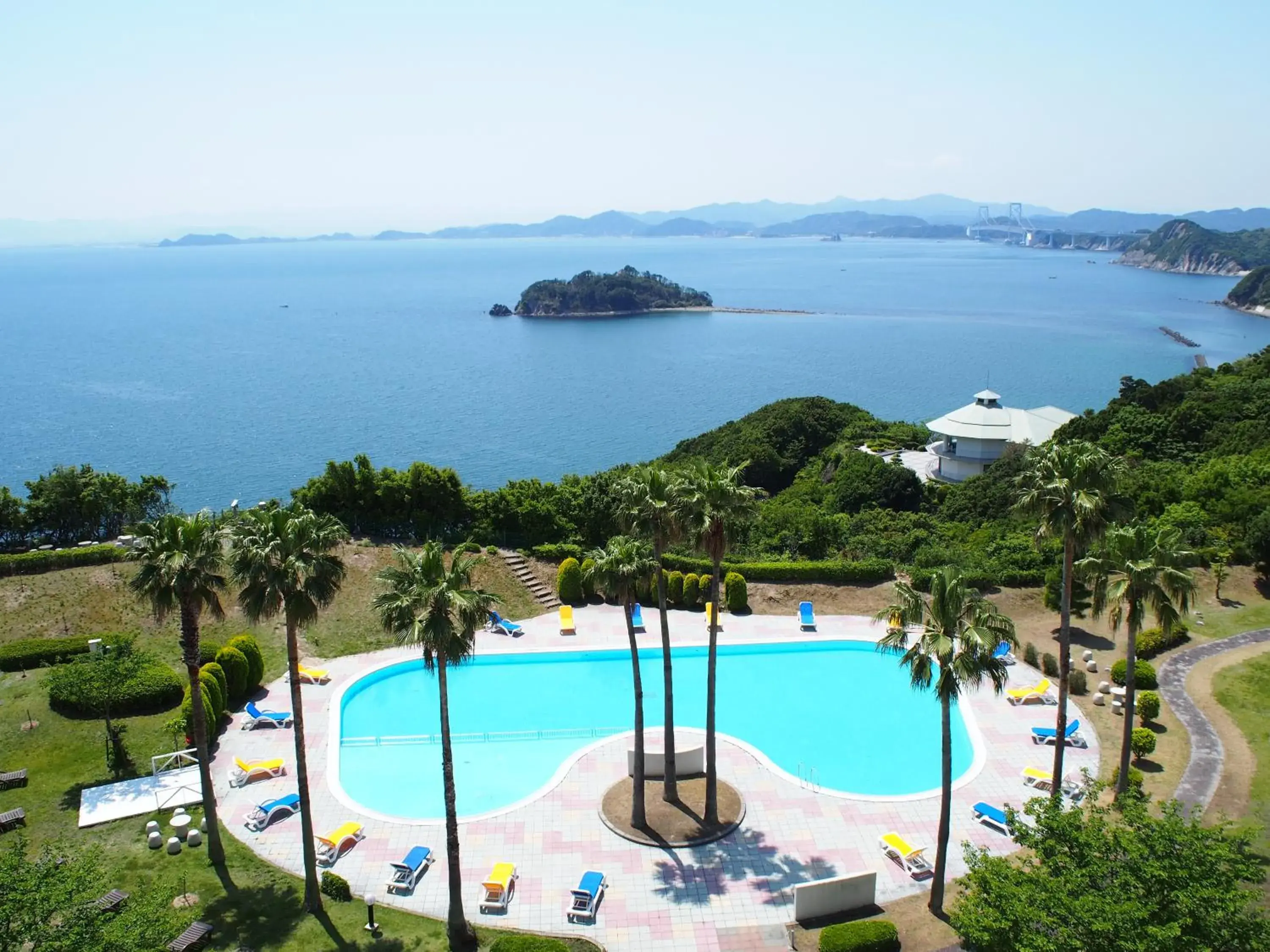 Pool view in Grand Mercure Awaji Island Resort & Spa Pool view in Grand Mercure Awaji Island Resort & Spa