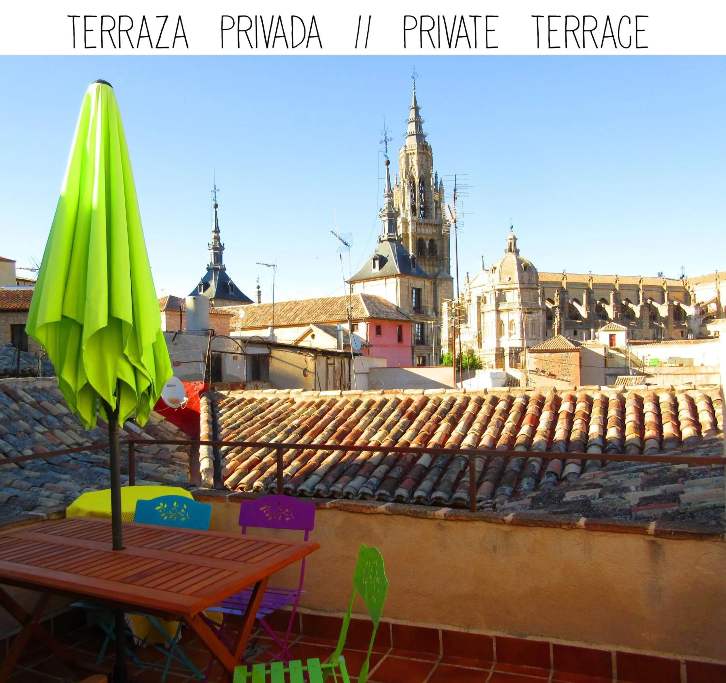 Balcony/Terrace in Casa Catedral - terraza privada con vistas en el corazón de Toledo