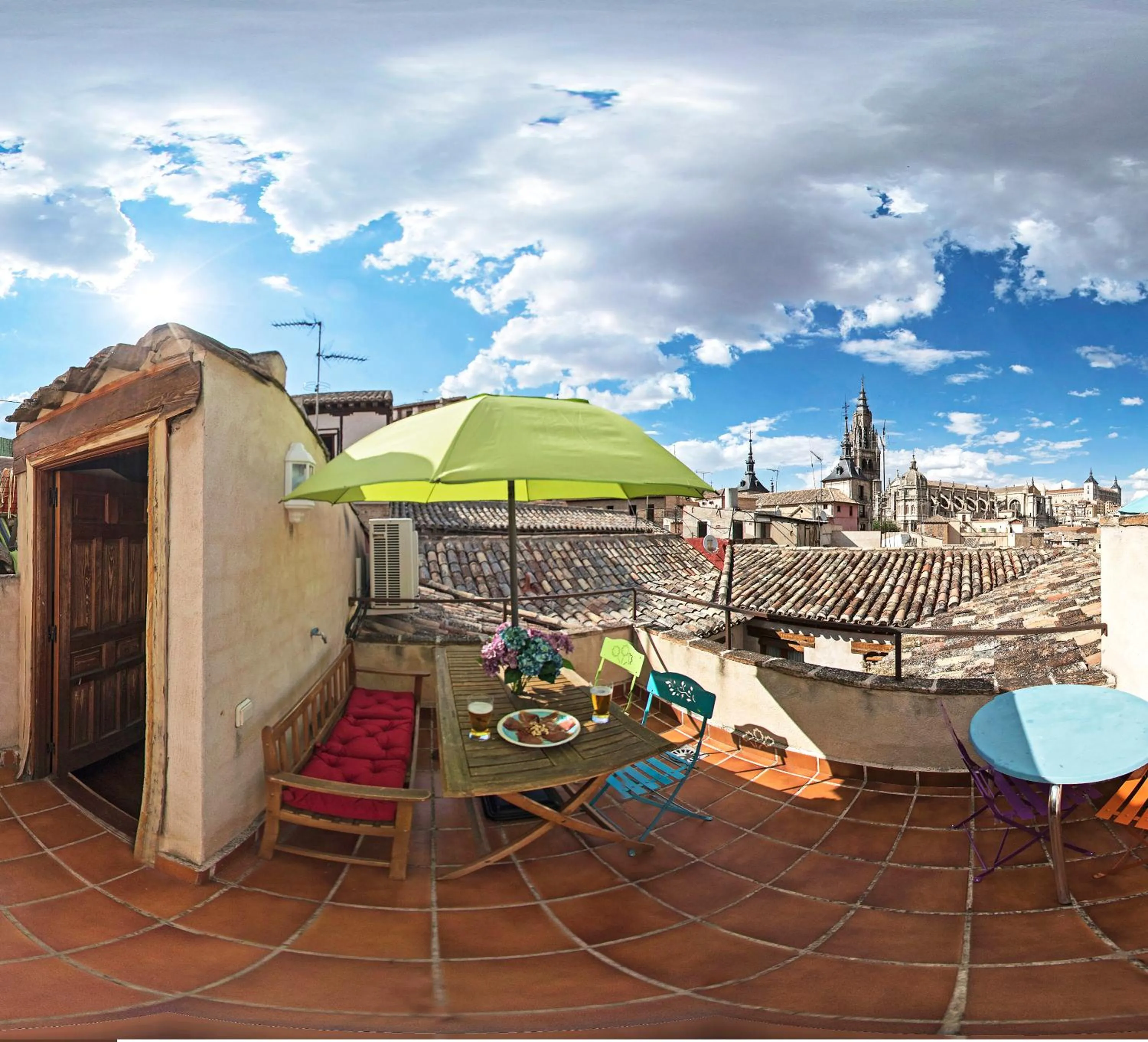 Balcony/Terrace in Casa Catedral - terraza privada con vistas en el corazón de Toledo