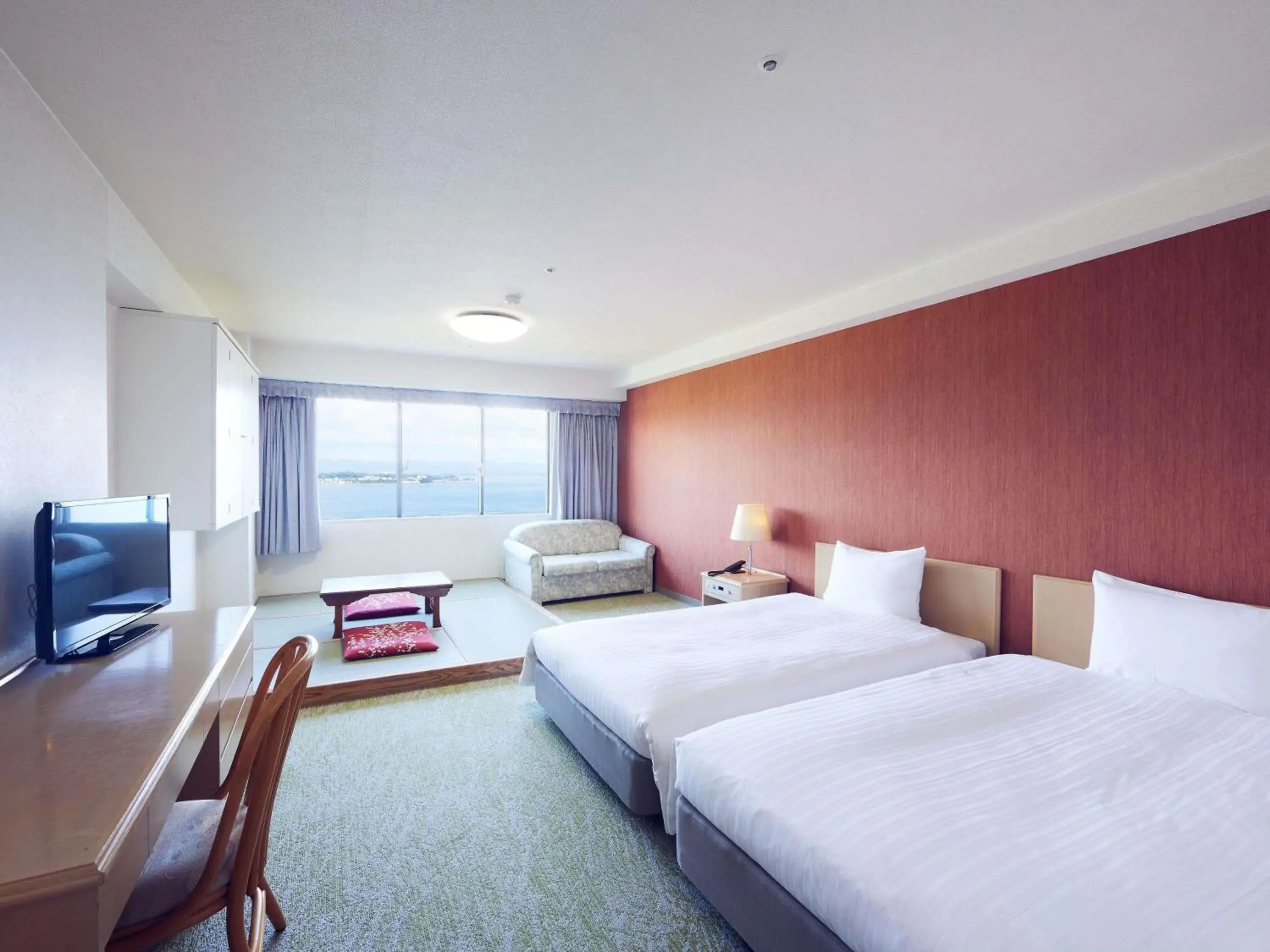 Classic Room With Two Single Beds/One Sofa Bed/One Extra Bed - Ocean/Sea View in Grand Mercure Wakayama Minabe Resort & Spa Classic Room With Two Single Beds/One Sofa Bed/One Extra Bed - Ocean/Sea View in Grand Mercure Wakayama Minabe Resort & Spa
