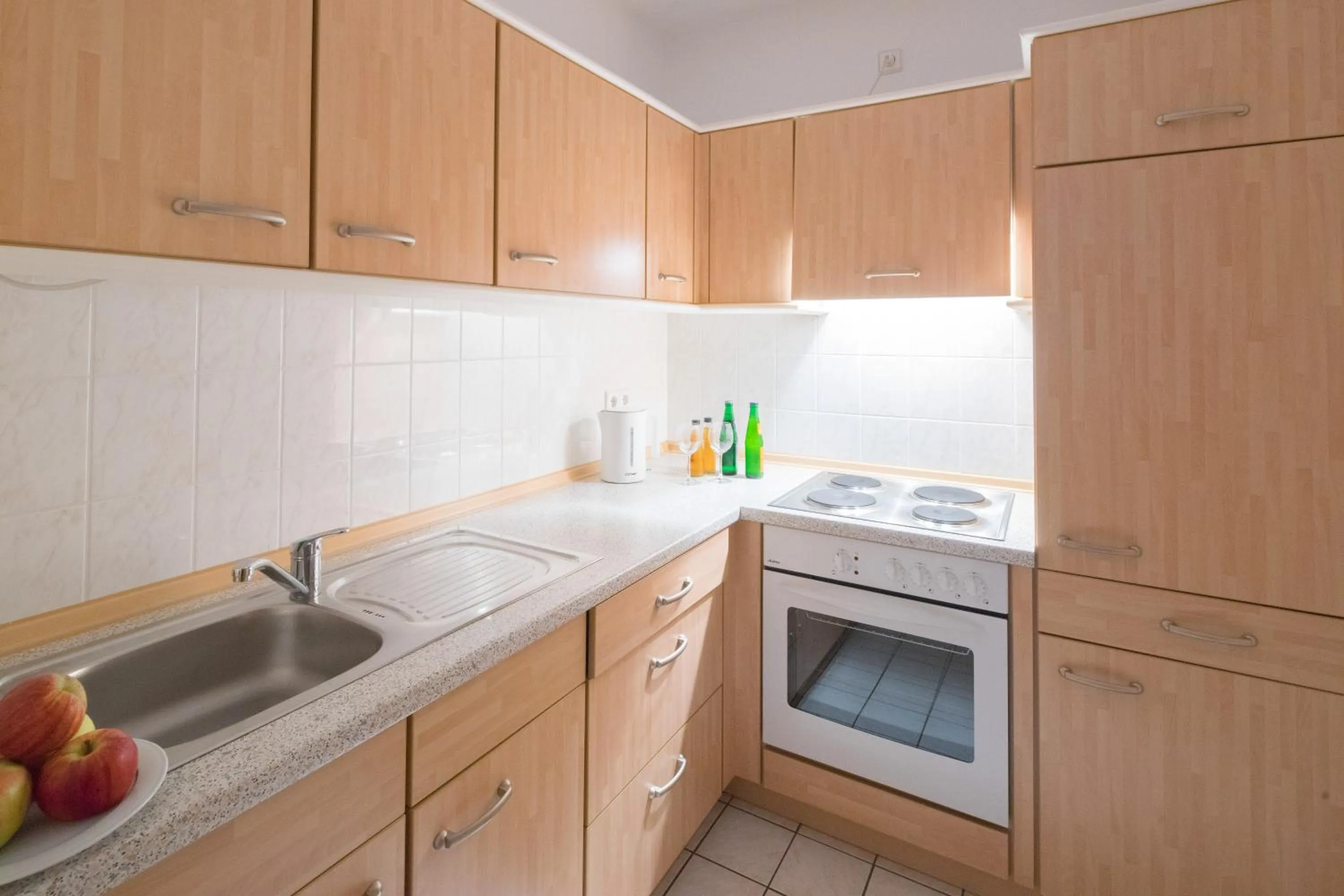 Kitchen or kitchenette in Hotel & Residenz Am Kurpark