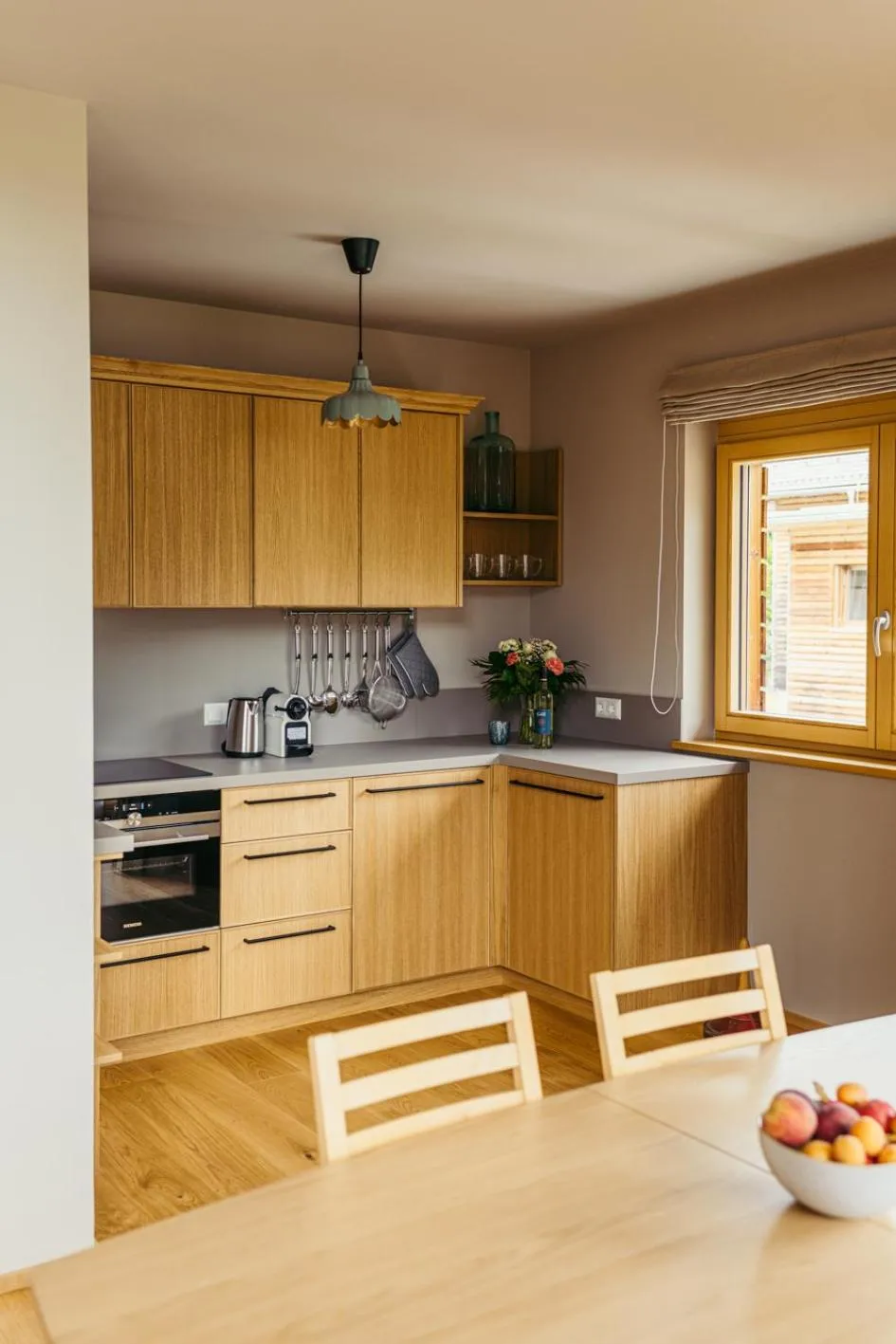 Kitchen or kitchenette in Appartementhotel am Weissensee