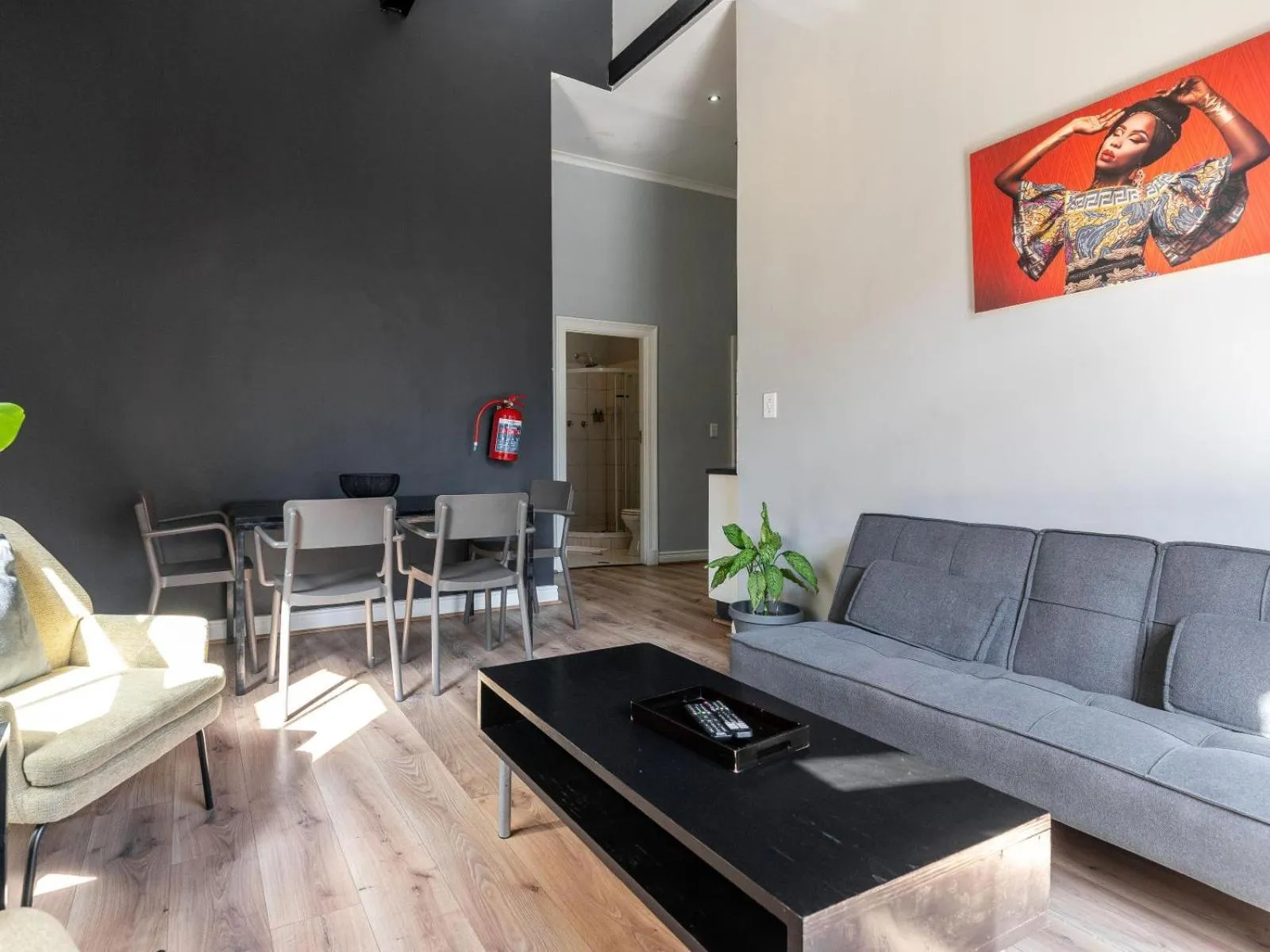 Living room in Long Street Self Catering Apartments